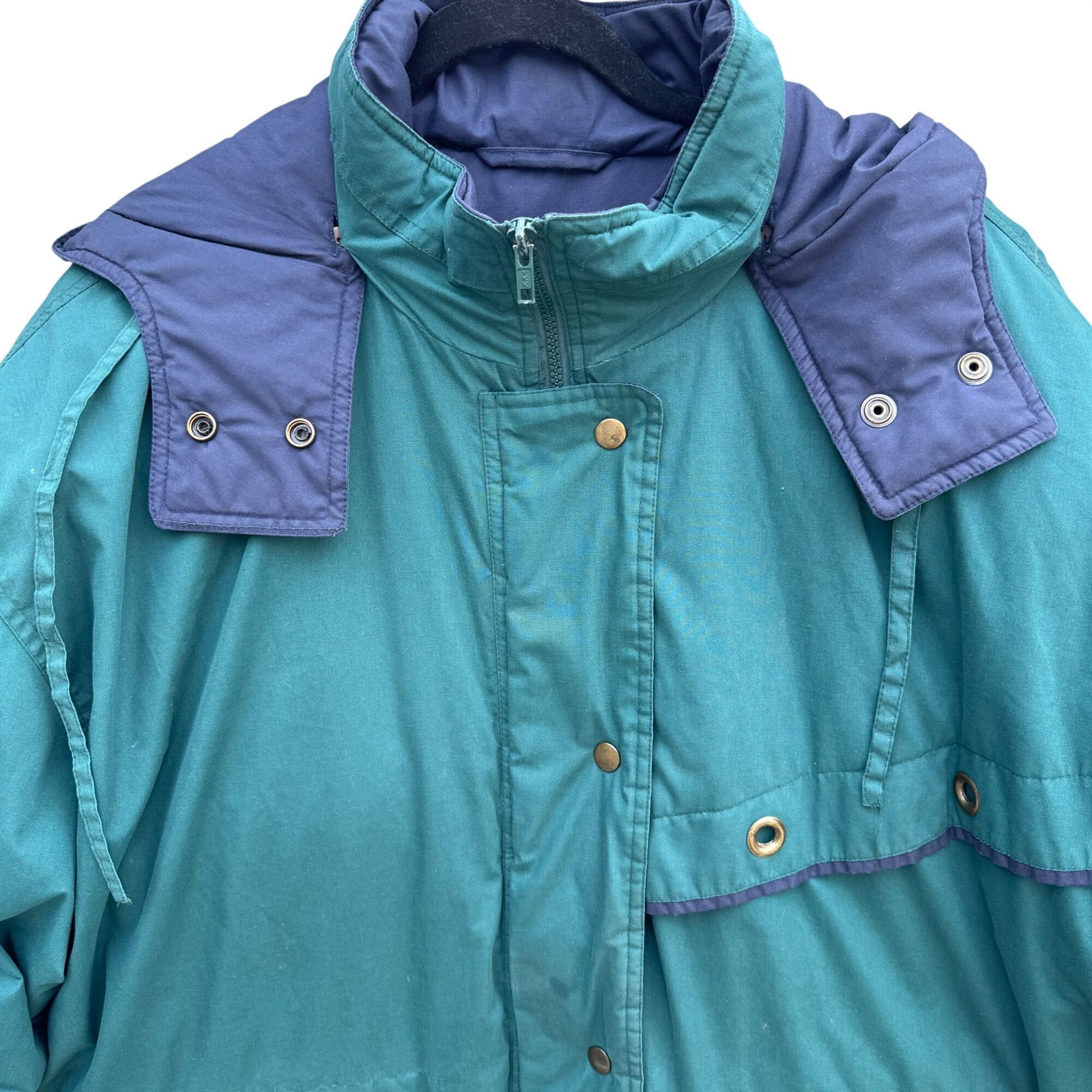 Other Braefair Vintage Green Navy Hooded Down Fill Puffer Jacket P Size US XXL / EU 58 / 5 - 3 Thumbnail