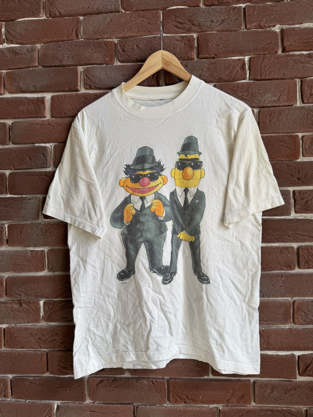 Cartoon Network 90s Vintage Sesame Street Bert Ernie T-shirt Man in Black Size US M / EU 48-50 / 2 - 1 Thumbnail