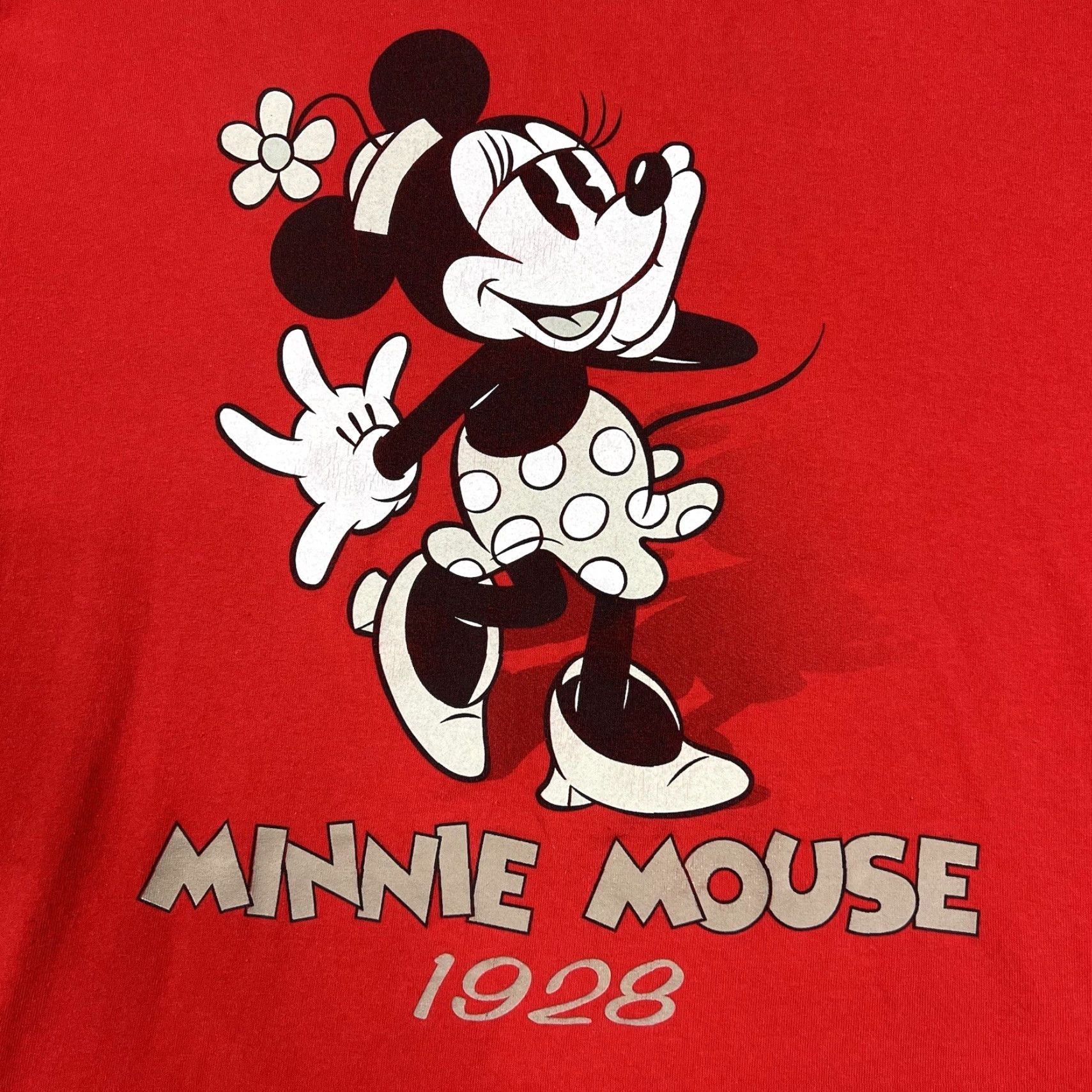 Disney VINTAGE Disney Minnie Mouse T-Shirt Adult XL Double-Sided Red Classic Cartoon Design Size US XL / EU 56 / 4 - 3 Thumbnail