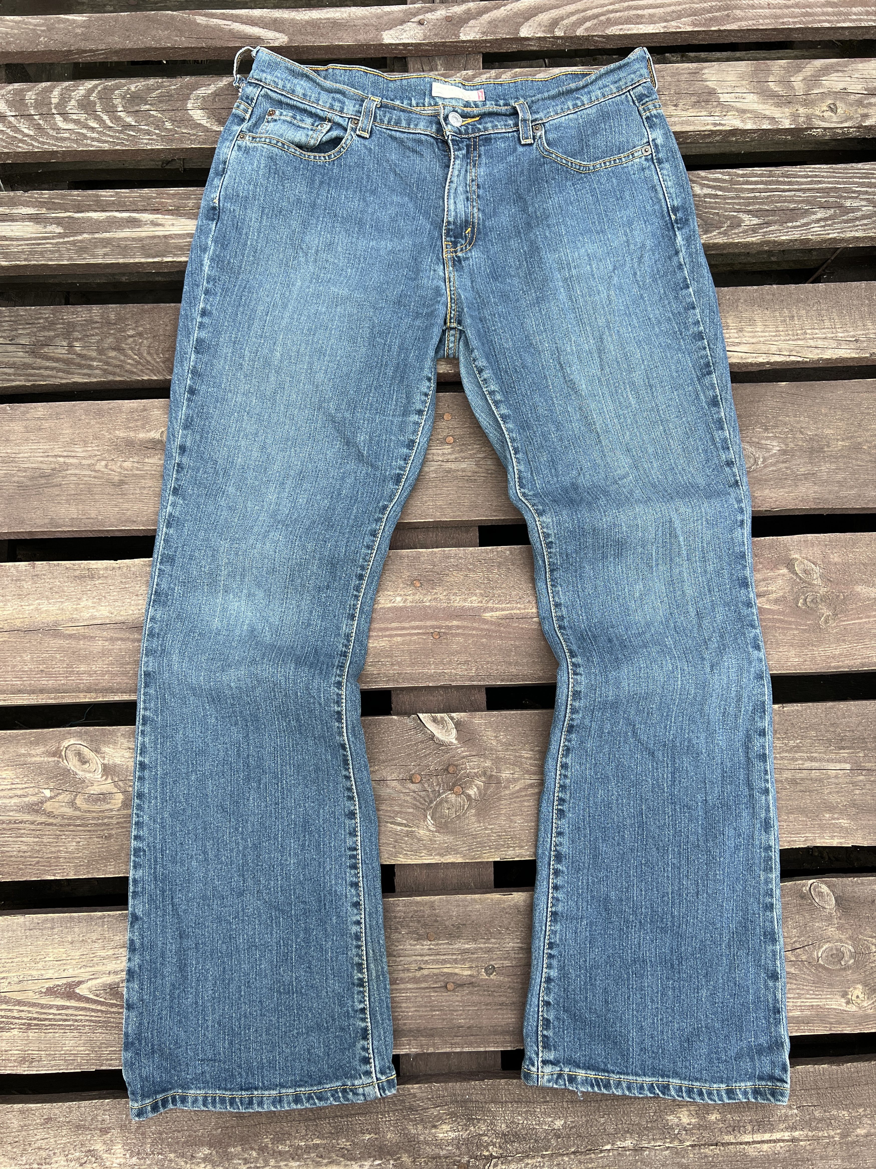 Levi's Levis 515 Vintage Flared Bootcut Denim Jeans Size 34" / US 12 / IT 48 - 2 Thumbnail