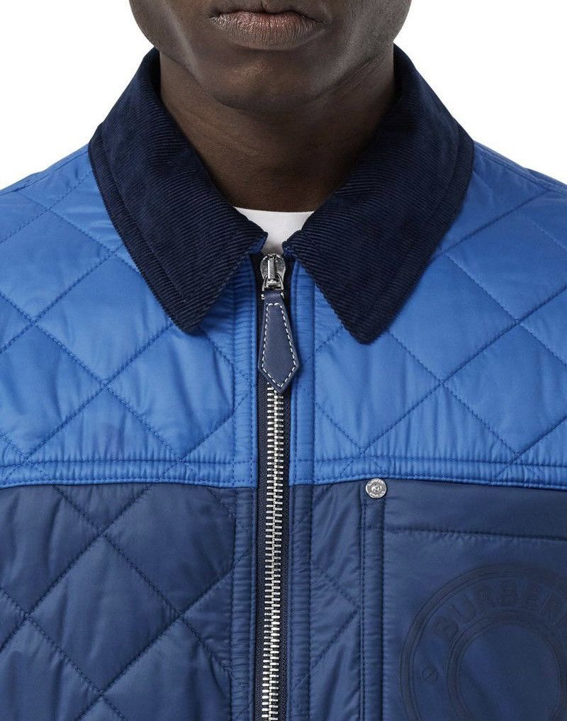 Burberry Burberry Quilted Jacket Two Tones Block Recycled Nylon Blue Size US M / EU 48-50 / 2 - 3 Thumbnail