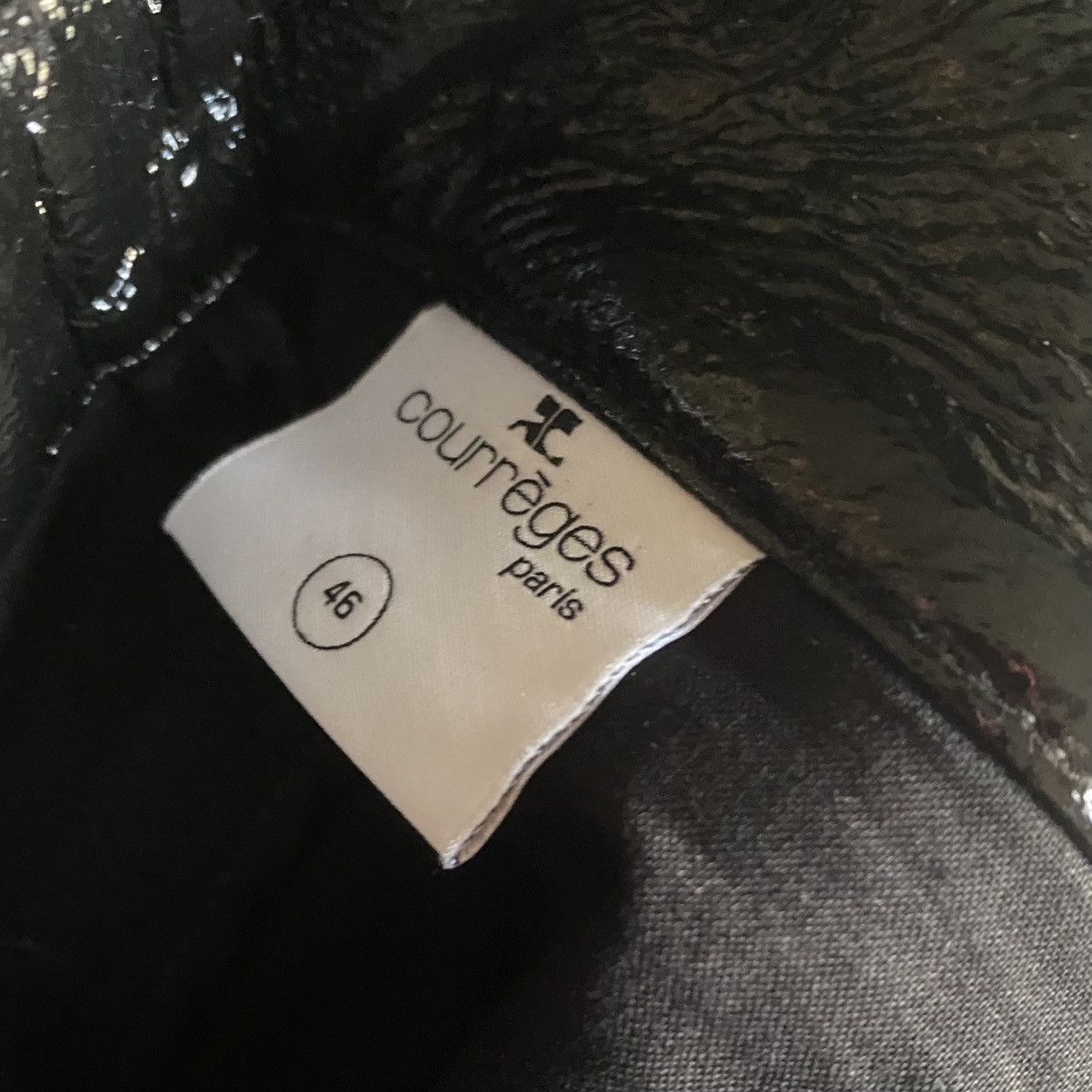 Courreges NWT Re Edition 5 Pocket Black Vinyl Pants Size US 30 / EU 46 - 8 Thumbnail