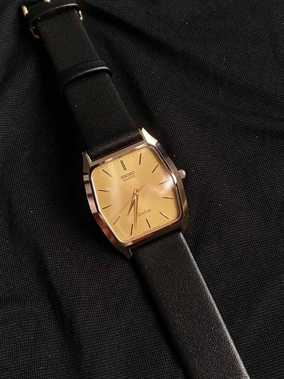 Japanese Brand × Seiko × Vintage Vintage Seiko Dolce Gold 6030 5480 Anti Scratch Japan Size ONE SIZE - 7 Thumbnail