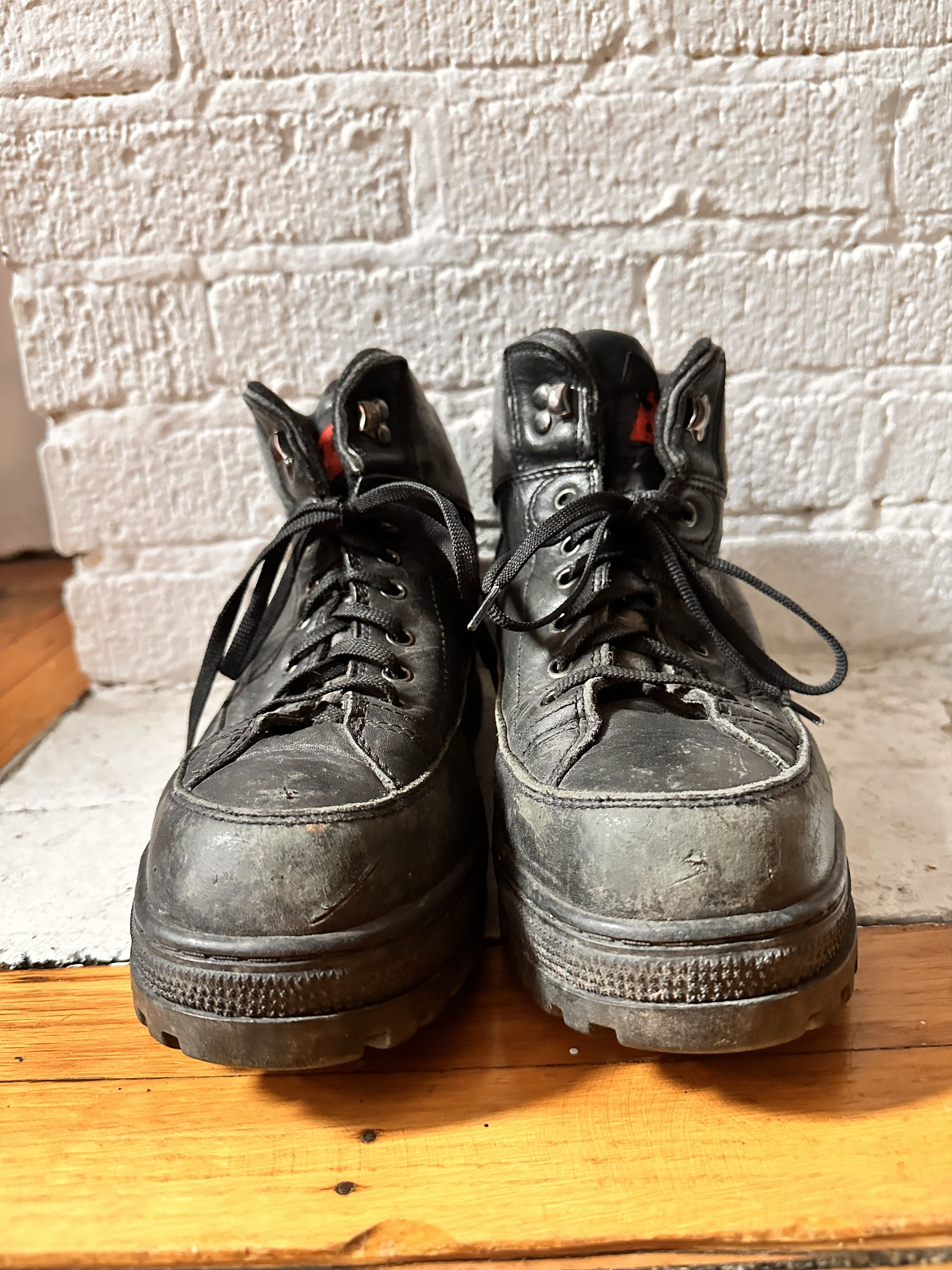 Leather Wolverine Black Leather Workwear Boots - 9.5 US Size US 9.5 / EU 42-43 - 2 Thumbnail
