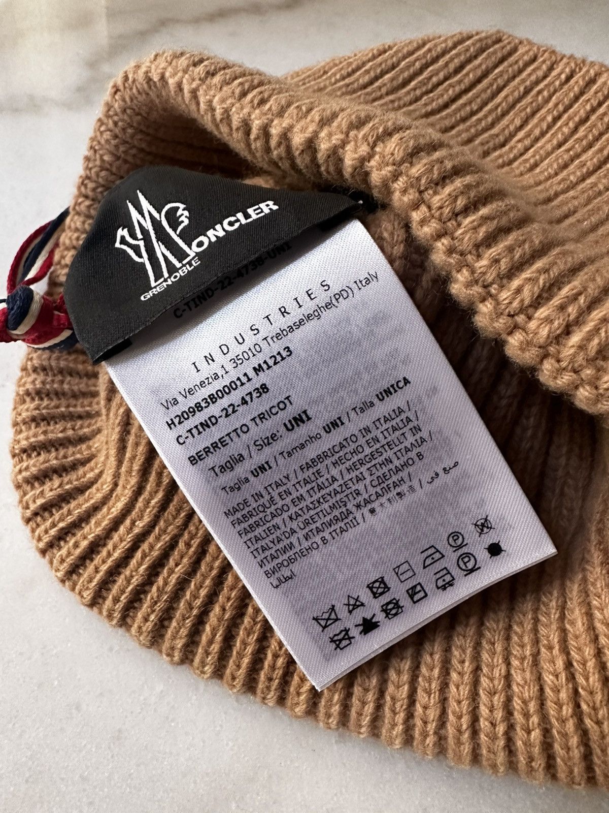Moncler Ribbed Wool Beanie with Faux Fur Pompom Size ONE SIZE - 7 Thumbnail