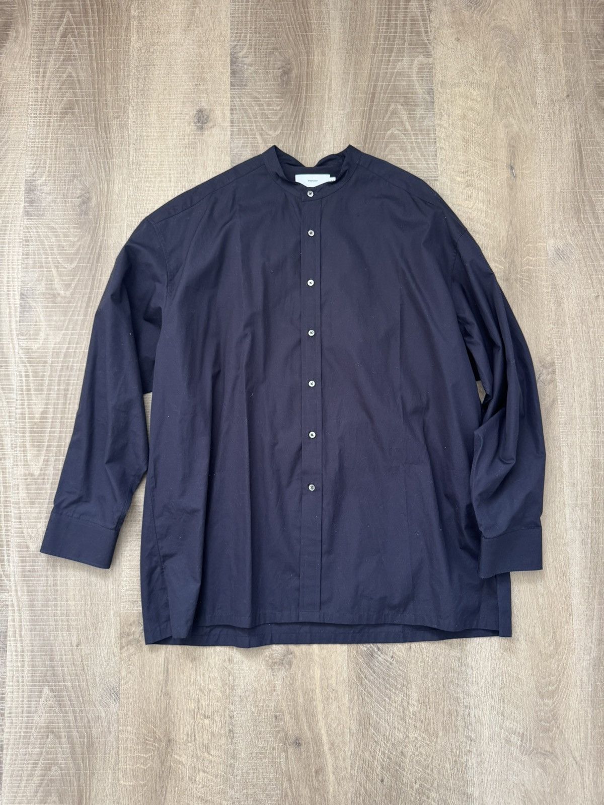 Graphpaper High Count Band Collar Round Cut Oversized Shirt Size US L / EU 52-54 / 3 - 6 Thumbnail