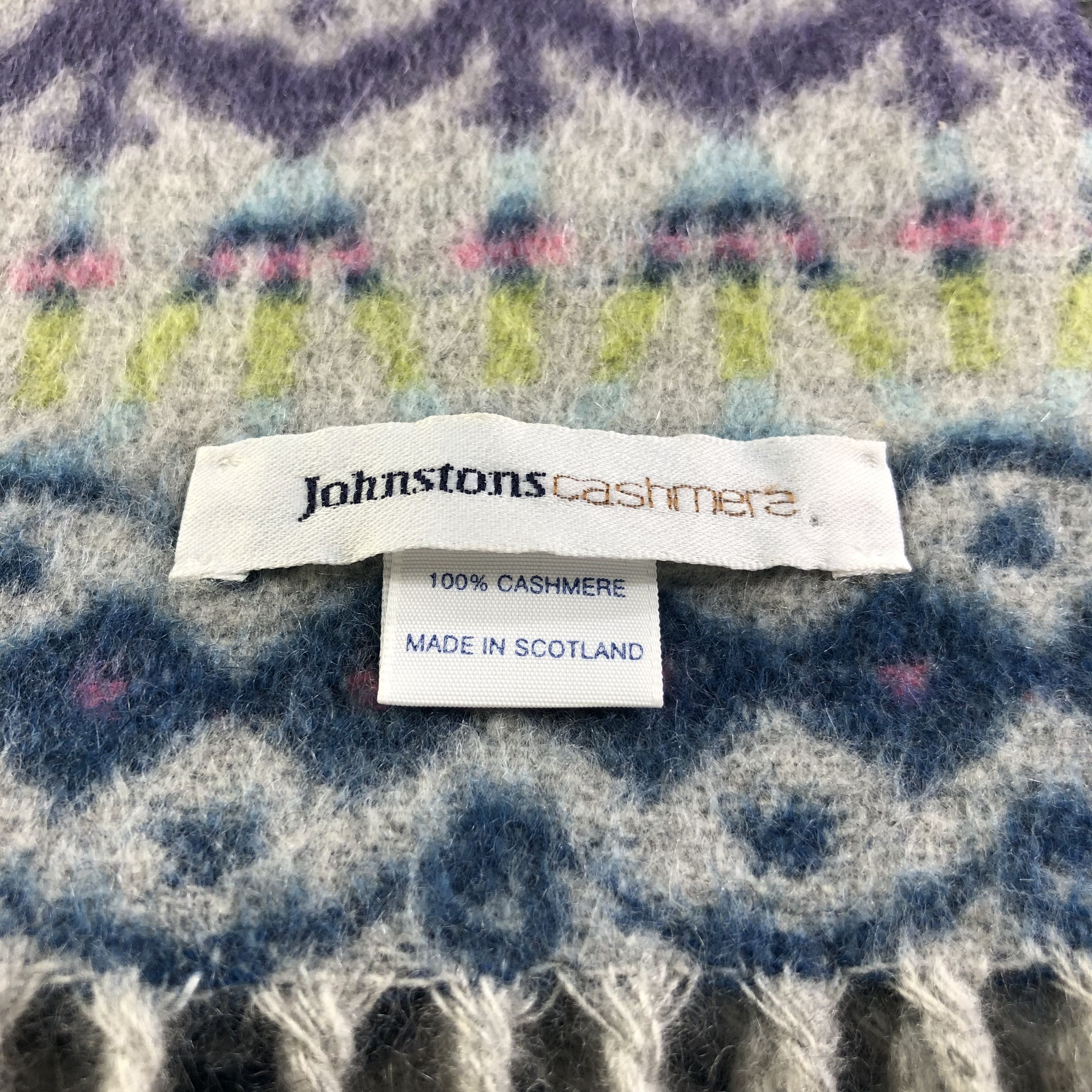 Johnstons Of Elgin Johnstons Of Elgin Cashmere Scarf Muffler Neckwear V2190 Size ONE SIZE - 5 Thumbnail