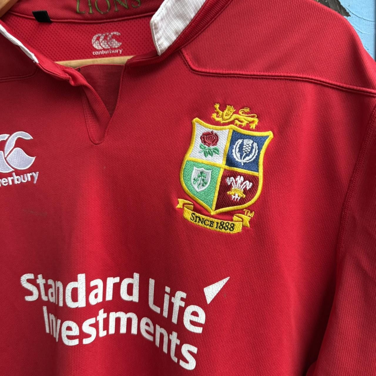 Canterbury of New Zealand British & Irish Lions 2017 Jersey Red XL Size US XL / EU 56 / 4 - 5 Thumbnail