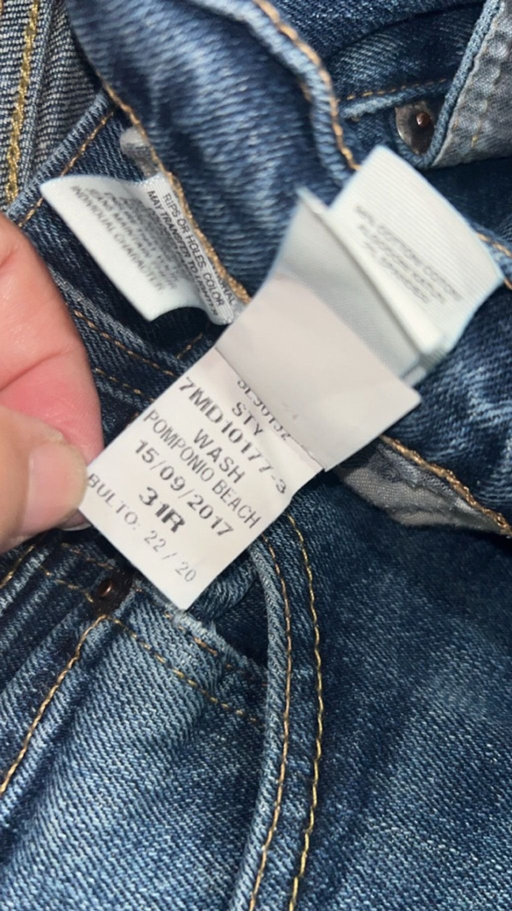 Lucky Brand Men's Lucky Brand Blue Bootcut Jeans Waist 31 Size US 31 - 5 Thumbnail