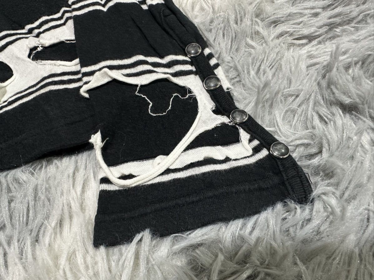 If Six Was Nine 🔥Sick Y2K L7 Real Hip Mummy Layered Striped Henley Ls Shirt Size US S / EU 44-46 / 1 - 7 Thumbnail
