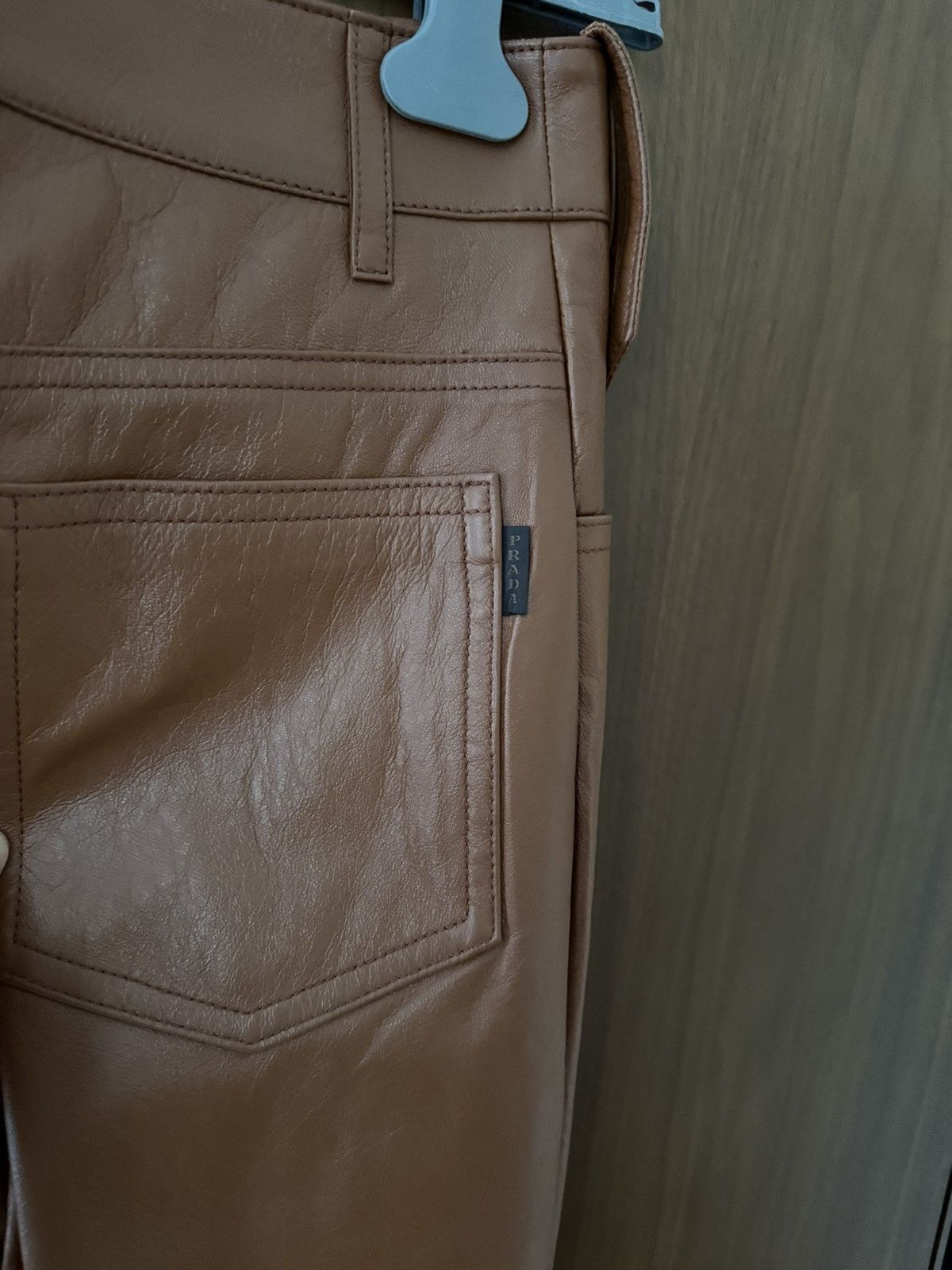 Prada Prada F/W 2017 Runway Leather Pants Size 26" / US 2 / IT 38 - 6 Thumbnail