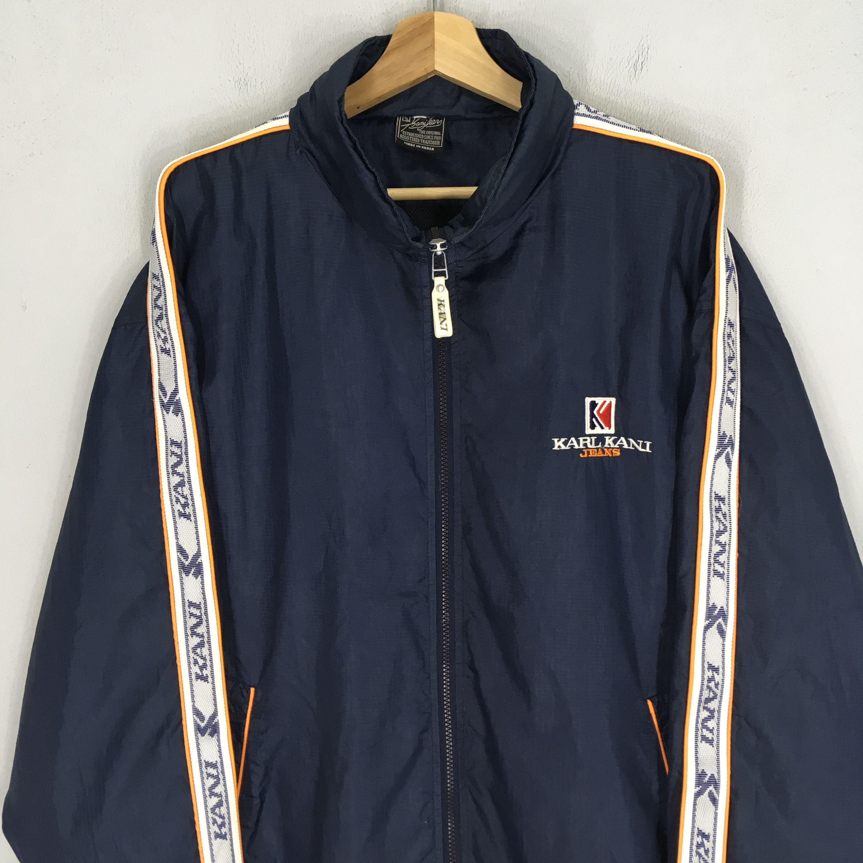 Karl Kani Vintage Karl Kani Jeans Streetwear Big Logo Light Jacket Size US XL / EU 56 / 4 - 3 Thumbnail