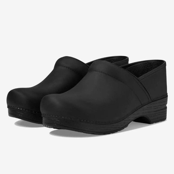 Dansko Dansko Professional Black Oiled Leather Platform Chunky Clog Size US 8.5 / IT 38.5 - 1 Thumbnail