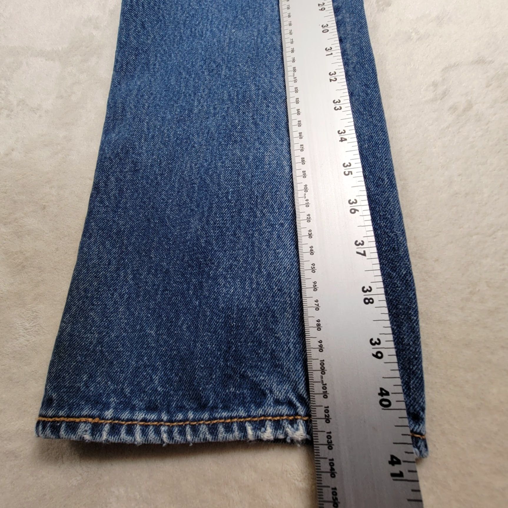 Levi's VINTAGE Levi's 505 Jeans Men 32x32 Blue Regular Fit Straight Cotton Denim Pants Size US 32 / EU 48 - 6 Thumbnail