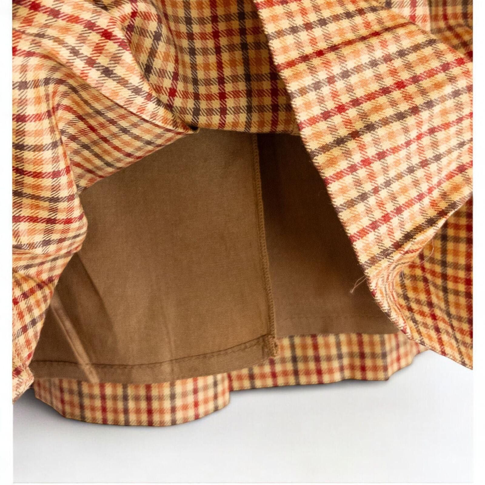 Other Laura Ashley Orange Red Plaid Skirt Womens Small / Medium Size 32" / US 10 / IT 46 - 8 Thumbnail