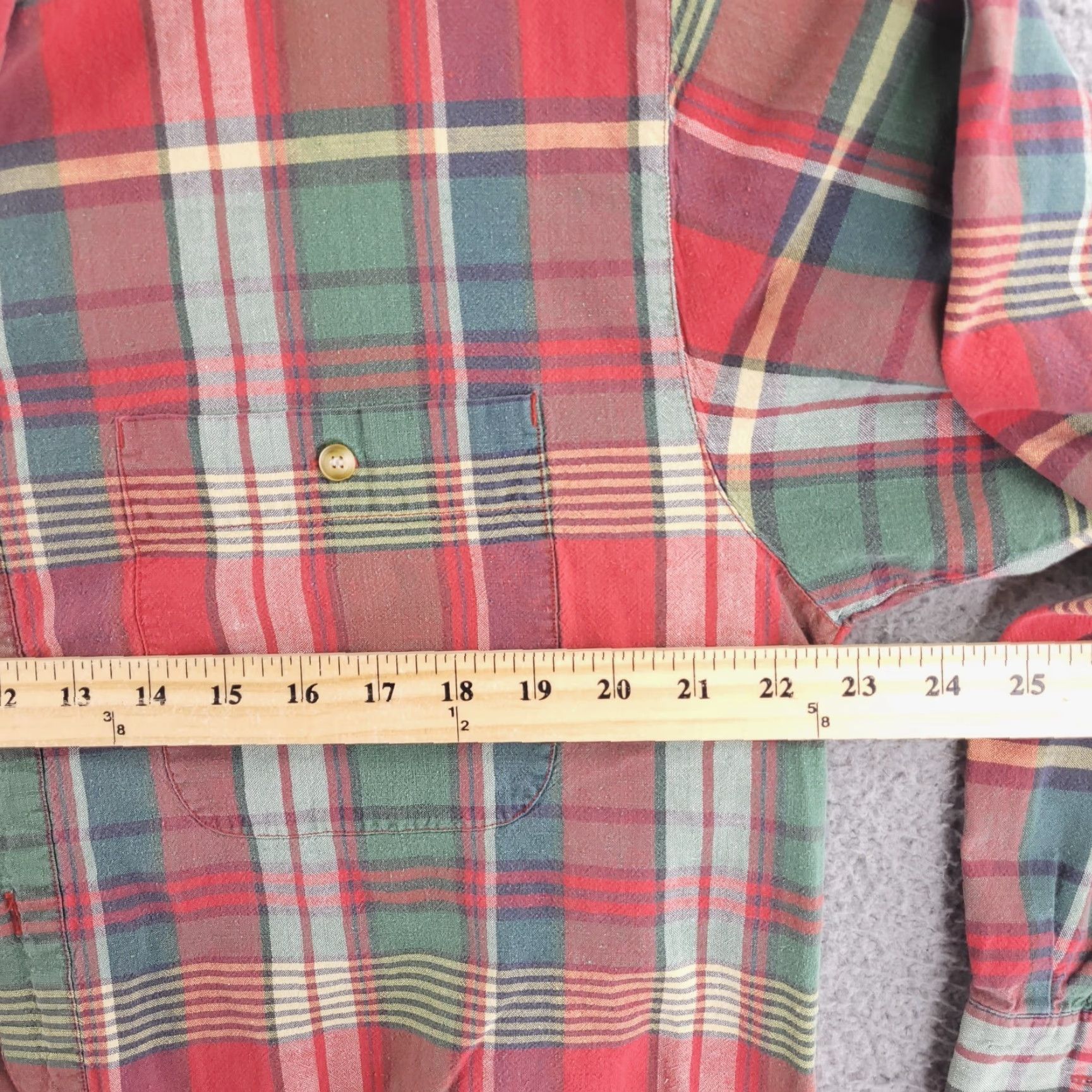 Bugle Boy VINTAGE Bugle Boy Shirt Mens L Flannel Red Plaid Long Sleeve Button-Up Size US L / EU 52-54 / 3 - 7 Thumbnail