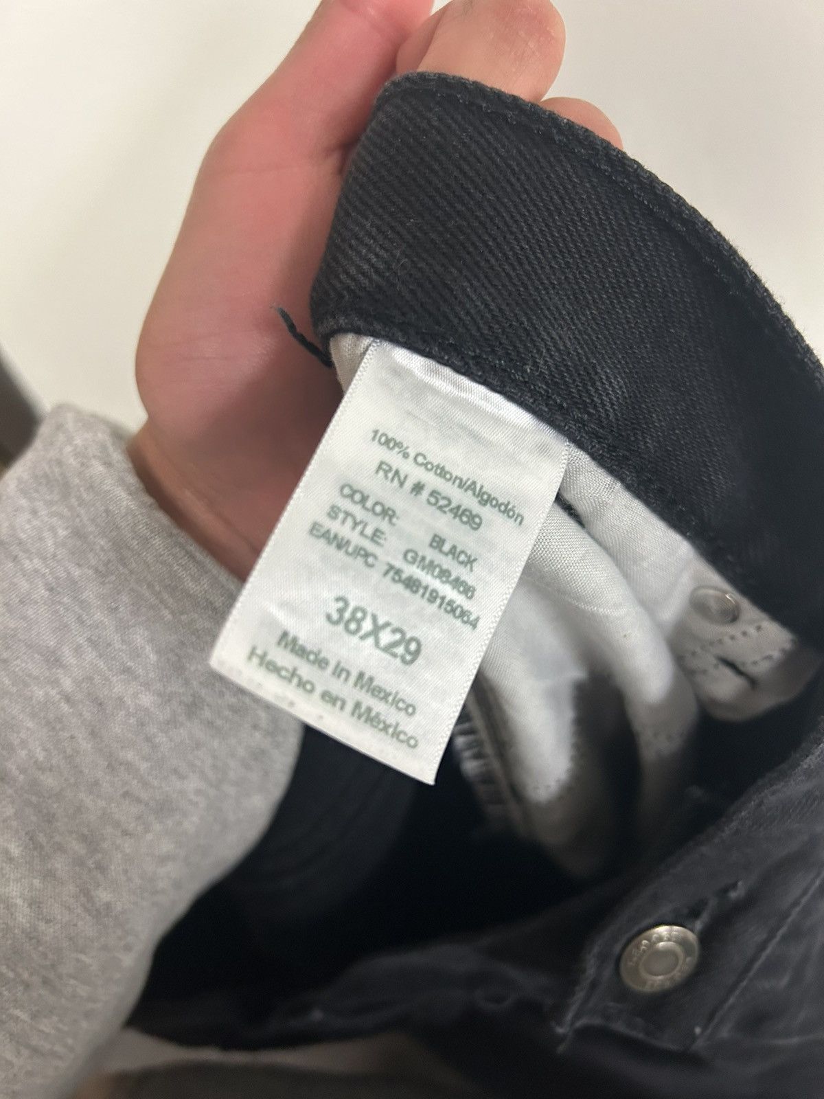 George George Black Regular Fit Jeans 38x29 Size US 38 / EU 54 - 4 Thumbnail