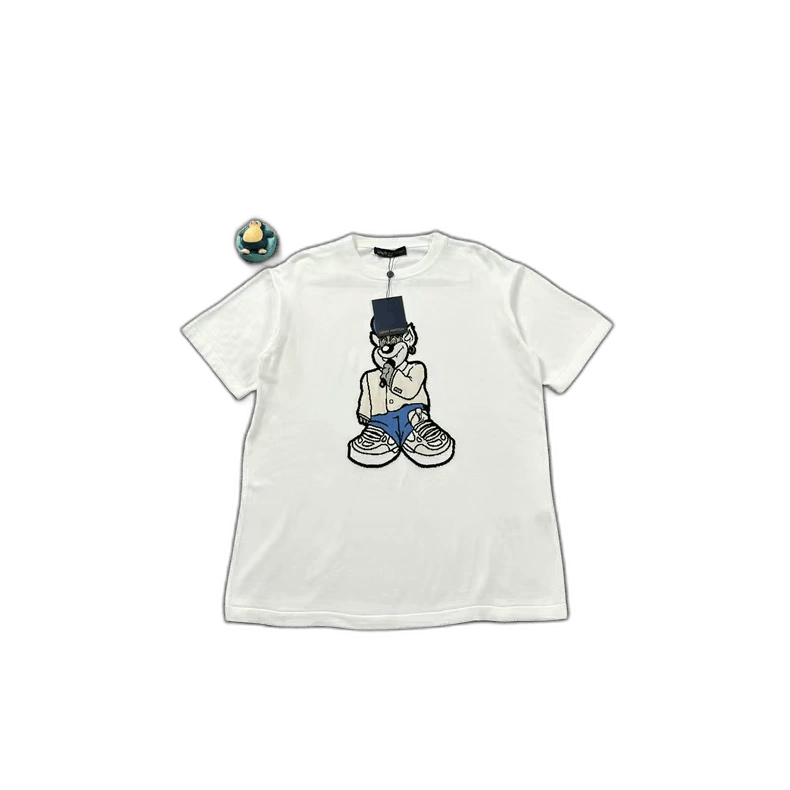 Louis Vuitton LV White Short Sleeve Rap T -2505 Size US XL / EU 56 / 4 - 1 Thumbnail