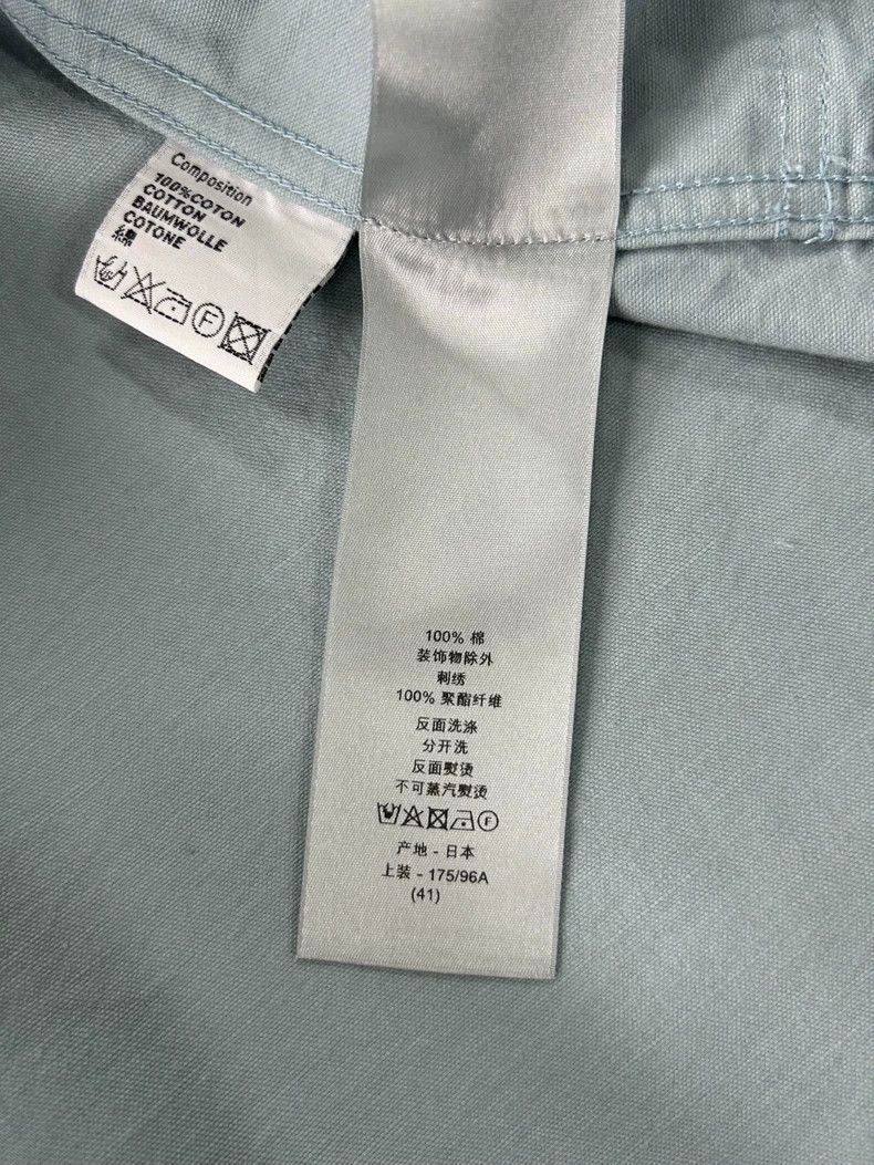 Dior Dior Size41 SS24 haze blue letter pattern embroidered singl Size US XS / EU 42 / 0 - 6 Thumbnail