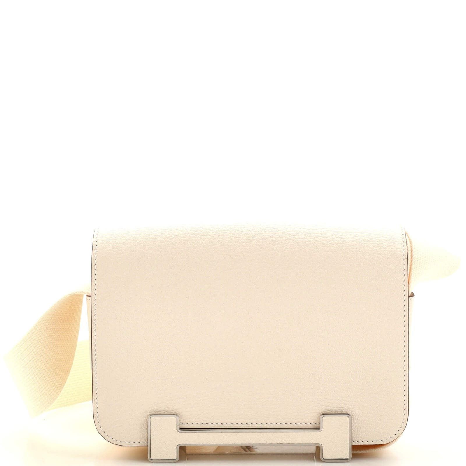 image of Hermes Geta Bag Chevre Mysore None in Neutral, Women's