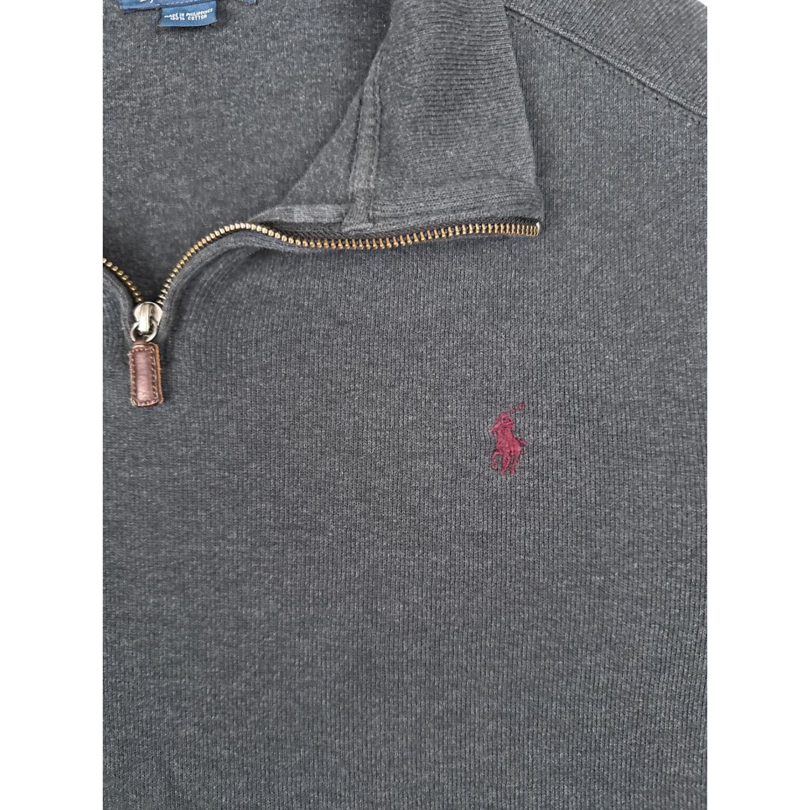 Ralph Lauren VINTAGE Polo Ralph Lauren Sweater Shirt Adult 2XL Gray 1/4 Zip Mock Neck Men Size US XXL / EU 58 / 5 - 6 Thumbnail