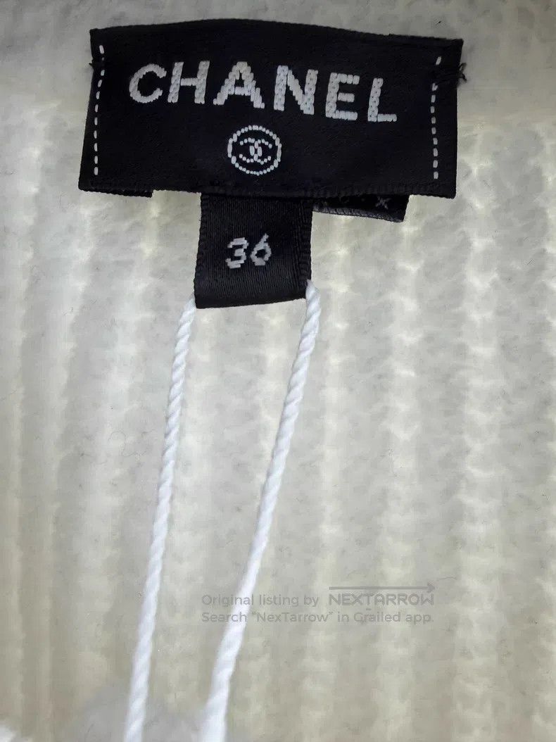 Chanel Chanel Four-pocket leather chain design white jacket Size XS / US 0-2 / IT 36-38 - 4 Thumbnail