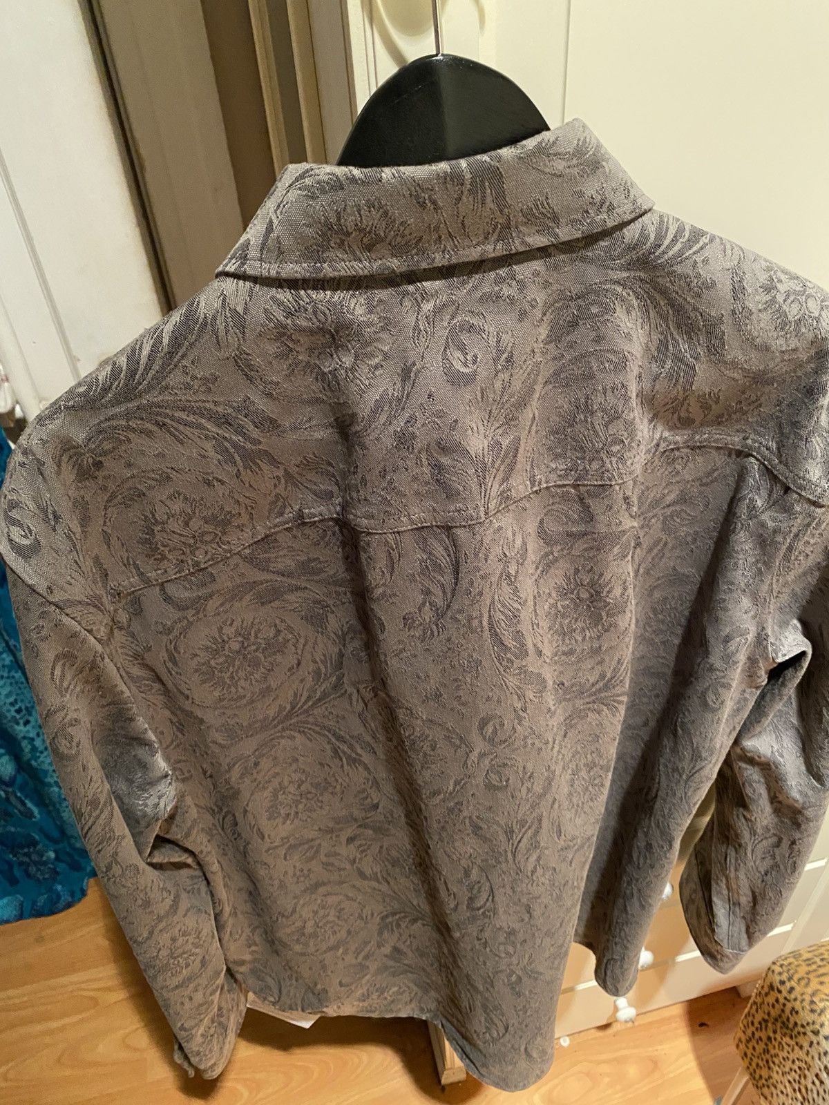 Versace Versace Blouson Barrocco Jacquard shirt Size US M / EU 48-50 / 2 - 2 Thumbnail