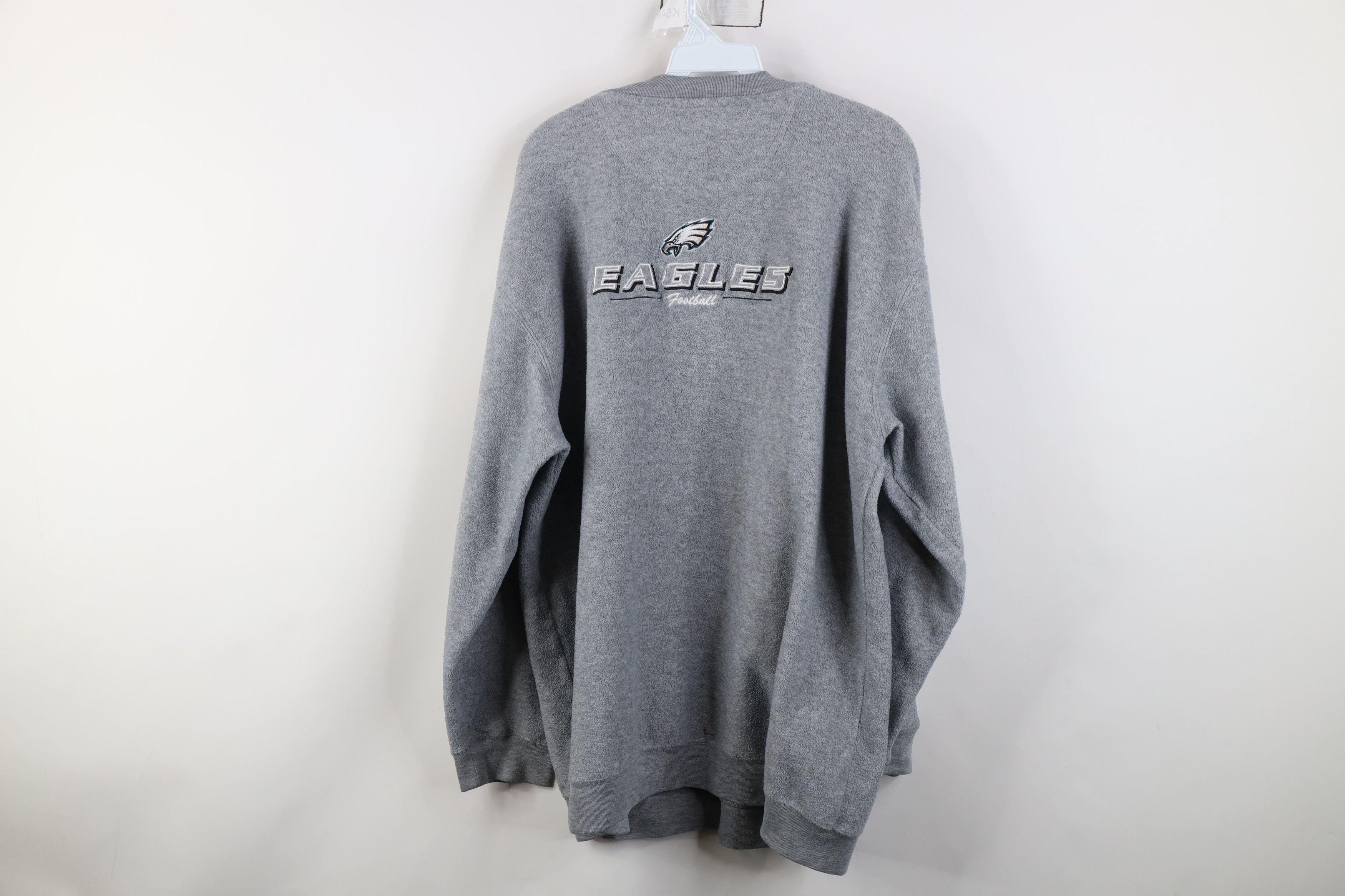 Vintage Vintage 90s Philadelphia Eagles Football Fleece Sweatshirt Size US XL / EU 56 / 4 - 9 Thumbnail