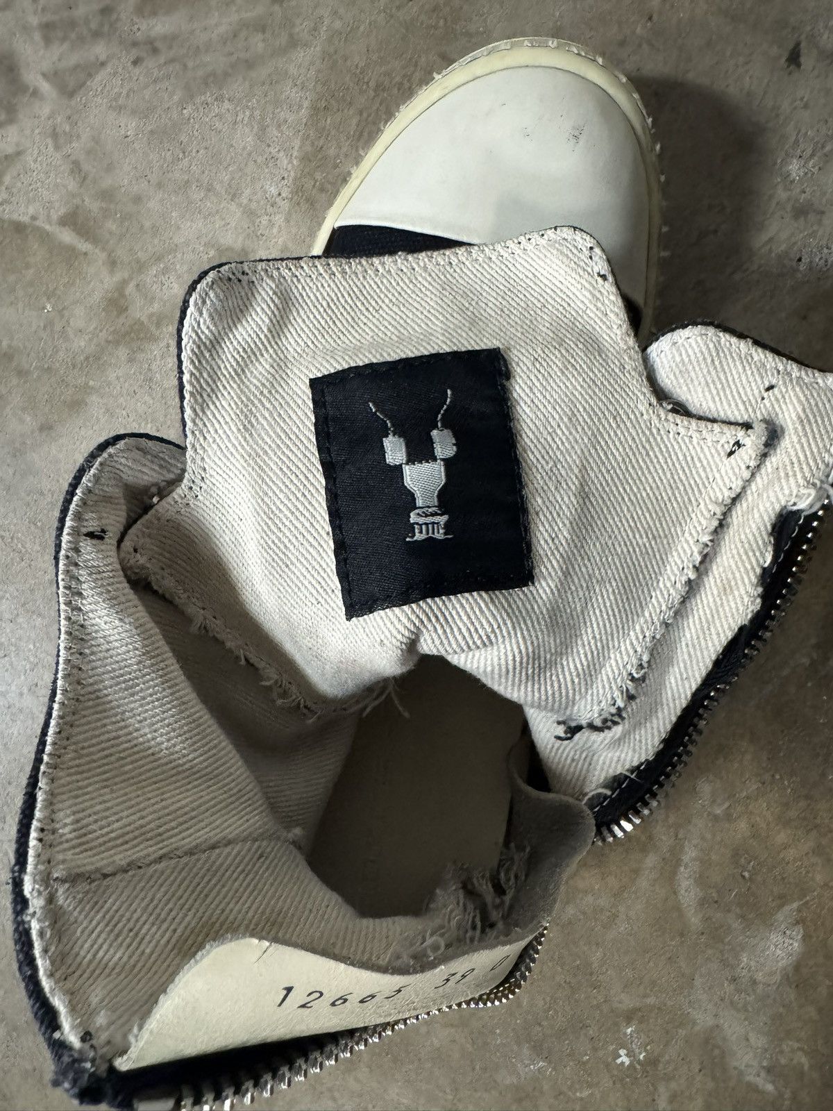 Rick Owens Rick Owens DRKSHDW Ramones High Top Sneakers Size US 8.5 / IT 38.5 - 6 Thumbnail