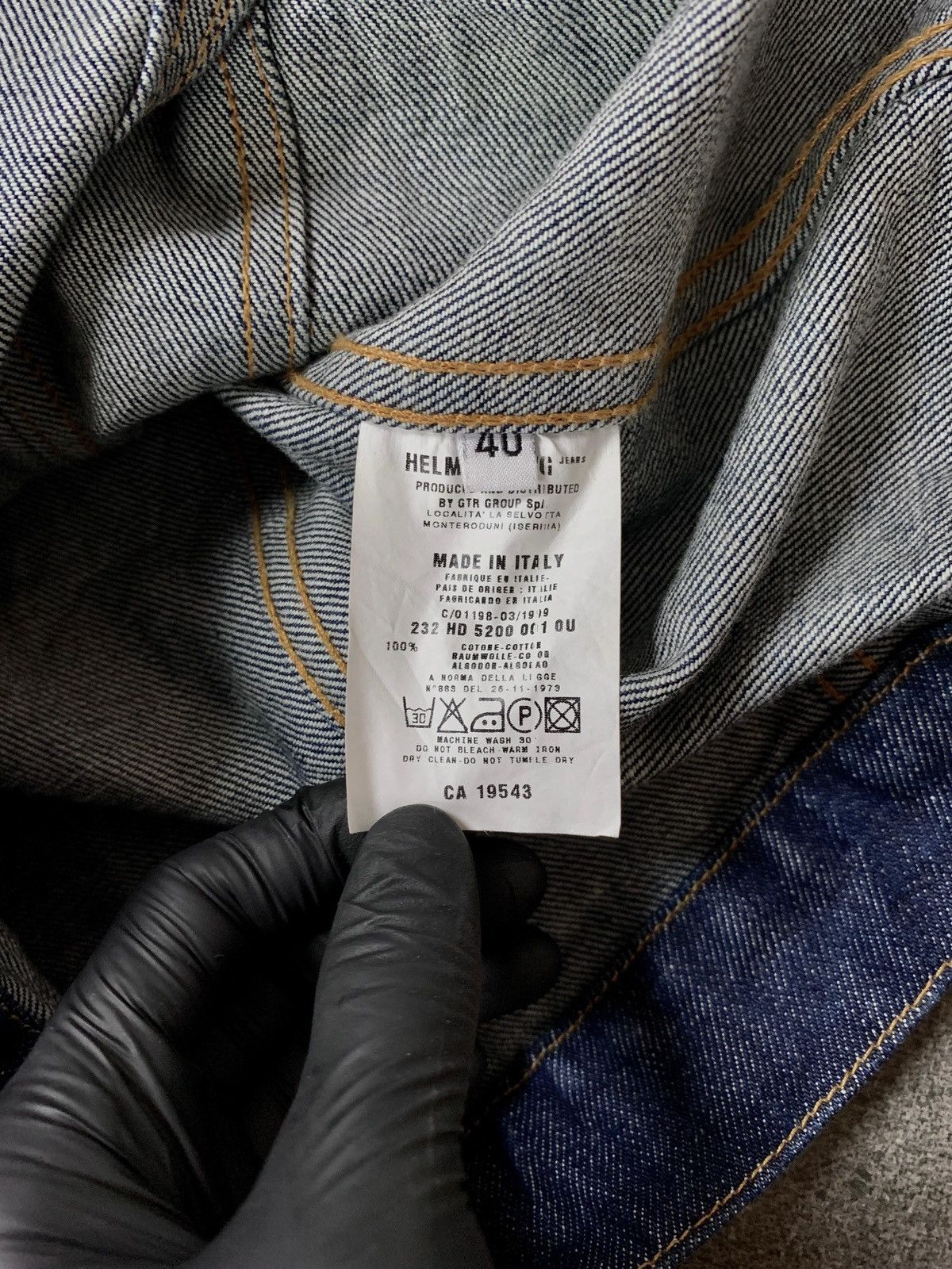 Helmut Lang FREE TAX! 2000s Indigo Cuffed Denim Jacket - Small Size US S / EU 44-46 / 1 - 7 Thumbnail