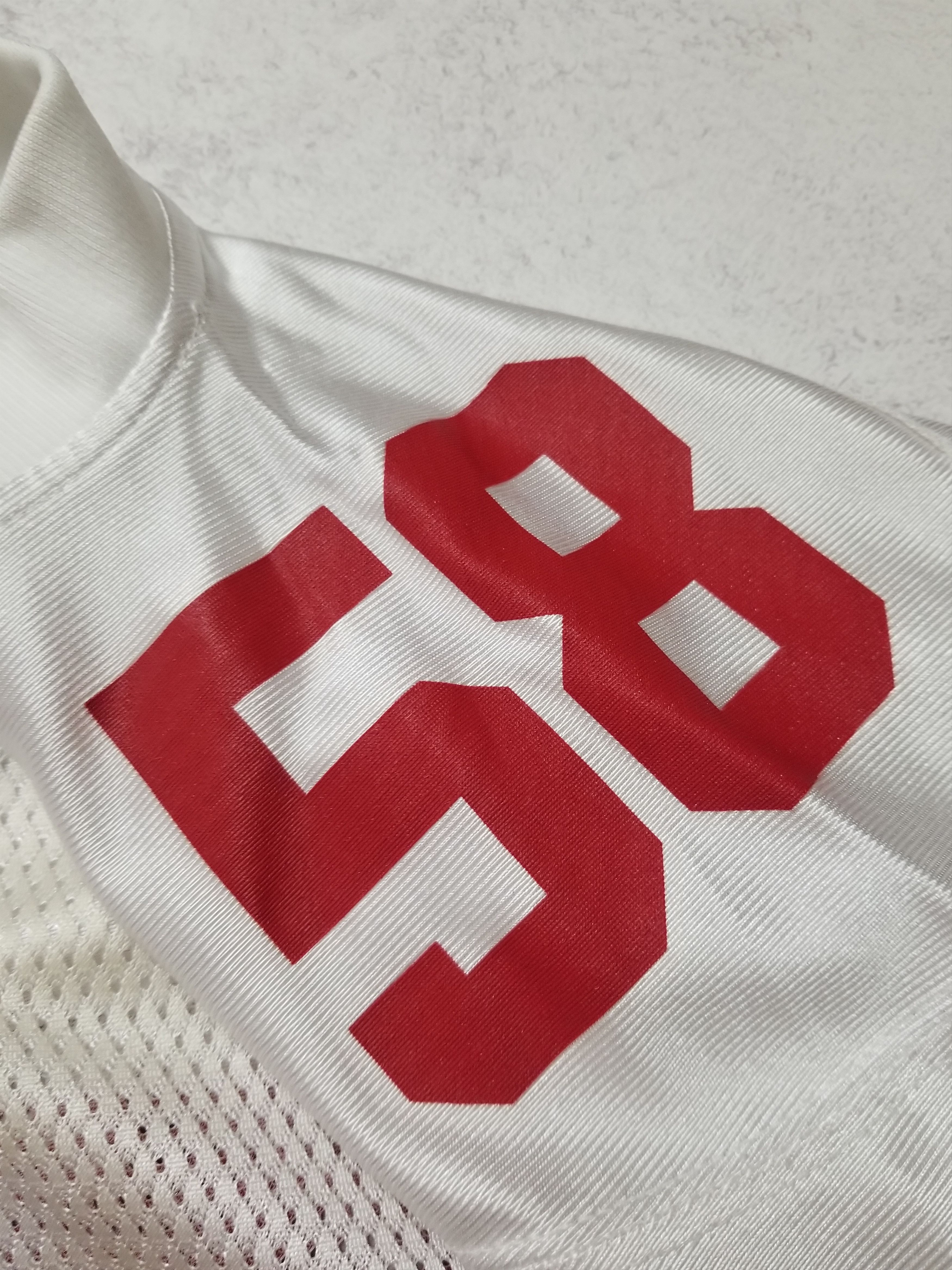 Reebok VTG REEBOK NFL EQUIPMENT NEW YORK GIANTS PIERCE #58 JERSEY Size US S / EU 44-46 / 1 - 6 Thumbnail