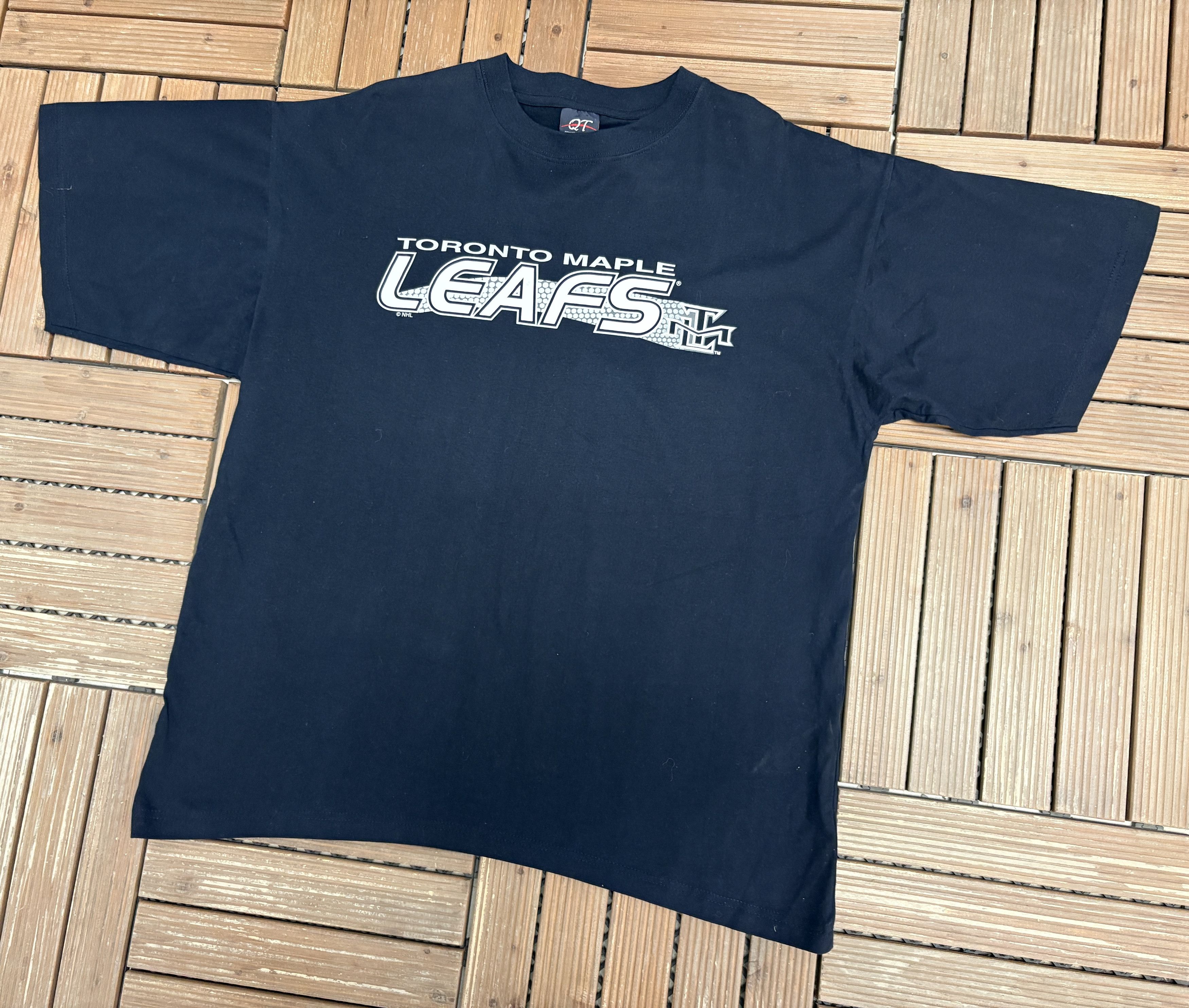 Vintage Toronto Maple Leafs Vintage Y2K Blue T-Shirt Tee Size US L / EU 52-54 / 3 - 3 Thumbnail