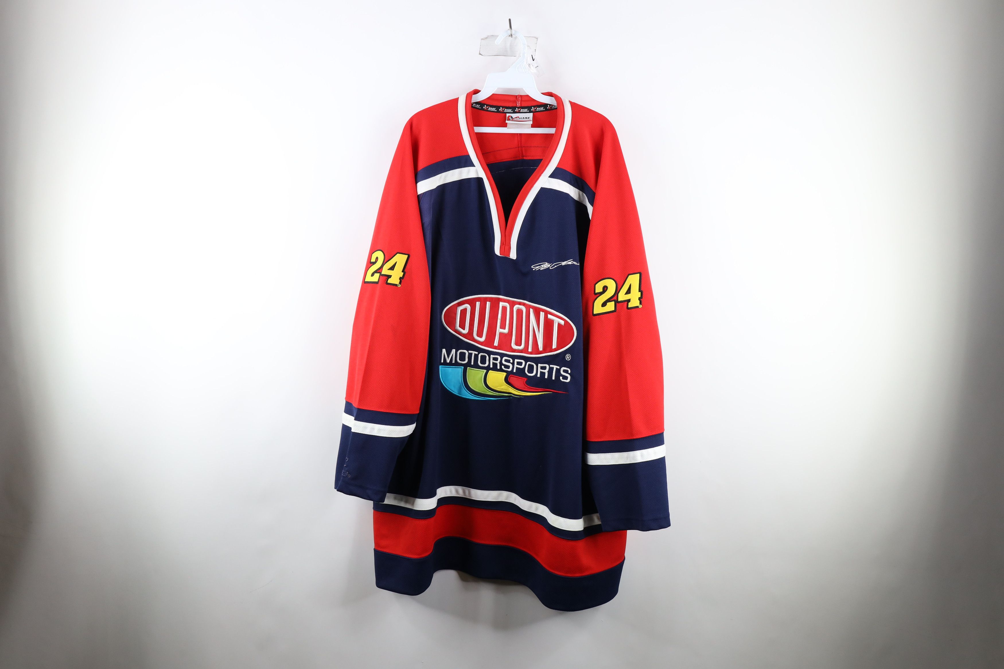 image of Vintage 90's Nascar Jeff Gordon Racing Hockey Jersey, Men's (Size 2XL)