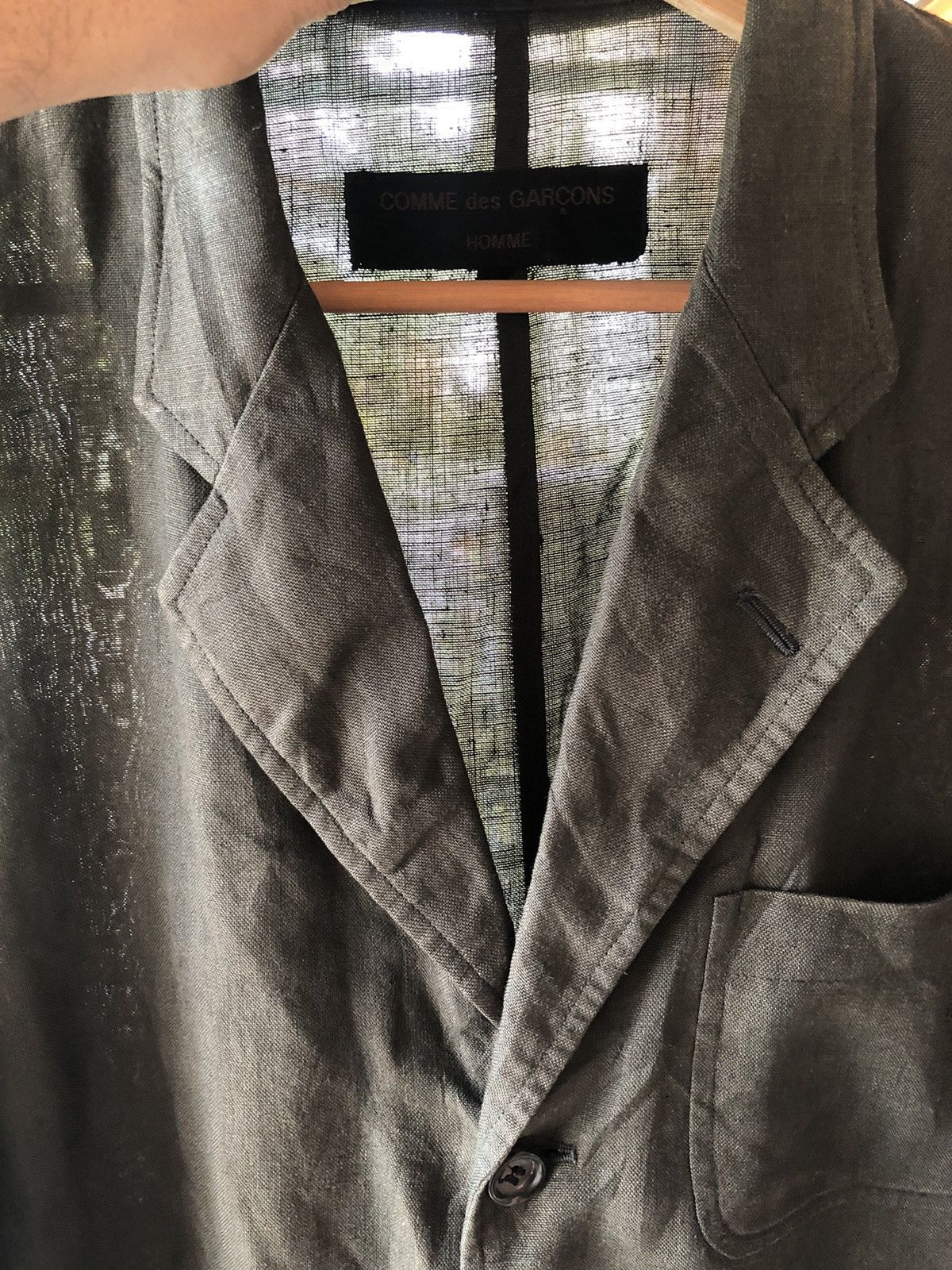 Comme des Garcons AD1998 Vintage Comme Des Garçons Linen Lin Lining Jacket Size US S / EU 44-46 / 1 - 7 Thumbnail