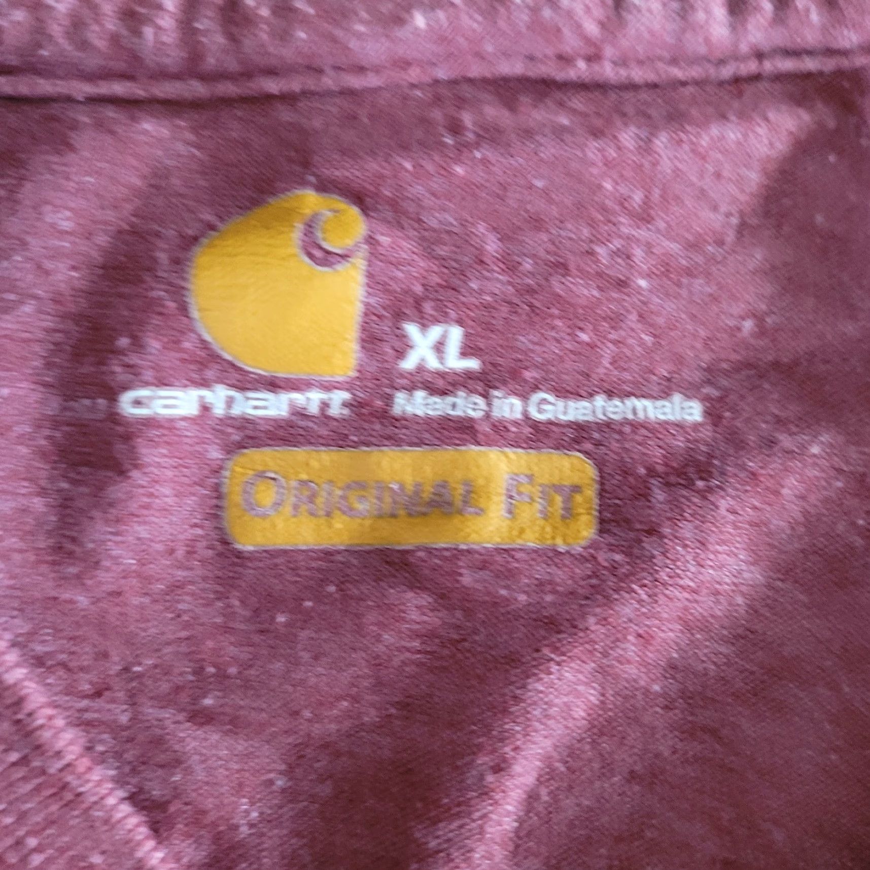 Carhartt VINTAGE Carhartt T-Shirt - Men's XL - Maroon - Original Fit Size US XL / EU 56 / 4 - 5 Thumbnail