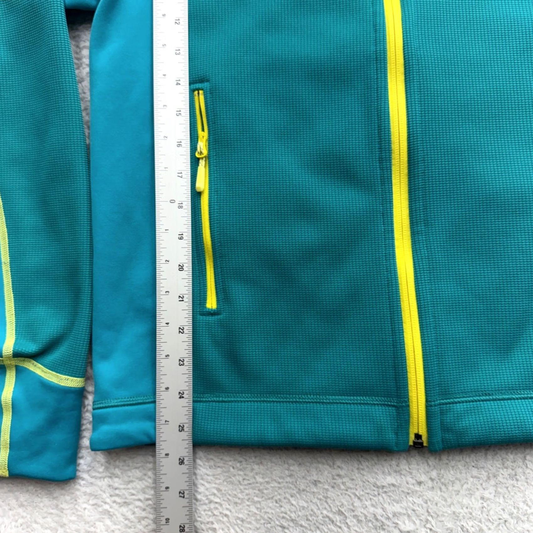 Mammut Mammut Womens Teal Lime Green Full Zip Grid Fleece Jacket L Hiking Gorpcore Size L / US 10 / IT 46 - 5 Thumbnail