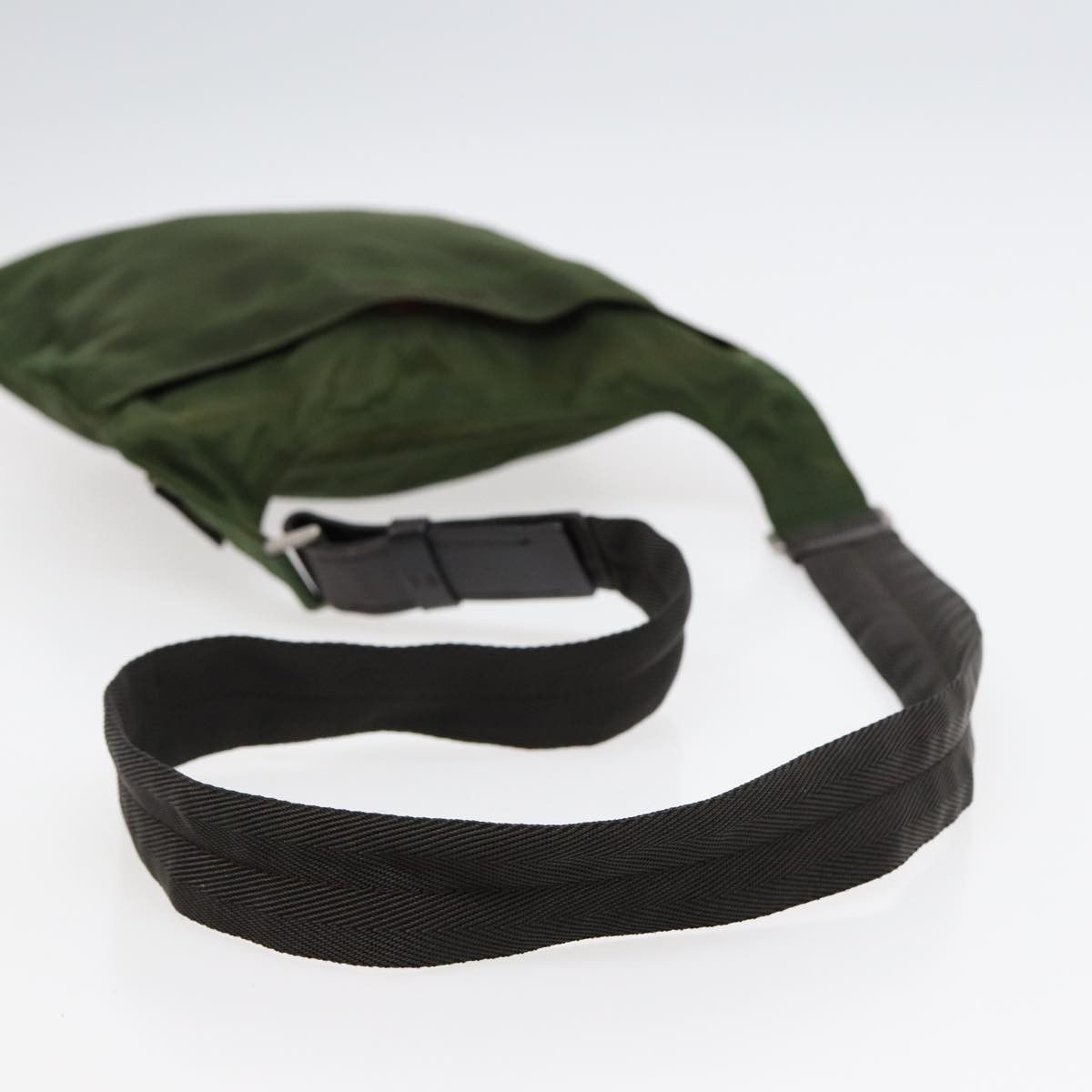 Prada PRADA Shoulder Bag Nylon Khaki Dark Brown Silver Size ONE SIZE - 7 Thumbnail