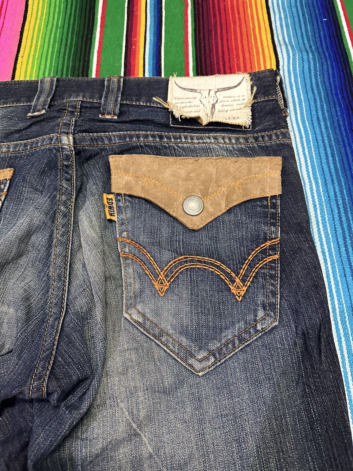 Kapital 💥Edwin Bull💥 Tag Waist Navajo Crazy Design 💥 Size US 34 / EU 50 - 12 Thumbnail
