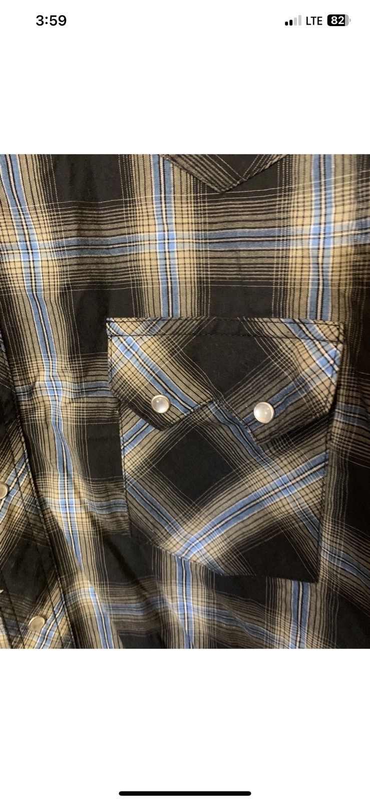 Wrangler Wrangler mens sz 3XL button shirt western plaid pearl snap Size US XXL / EU 58 / 5 - 4 Thumbnail