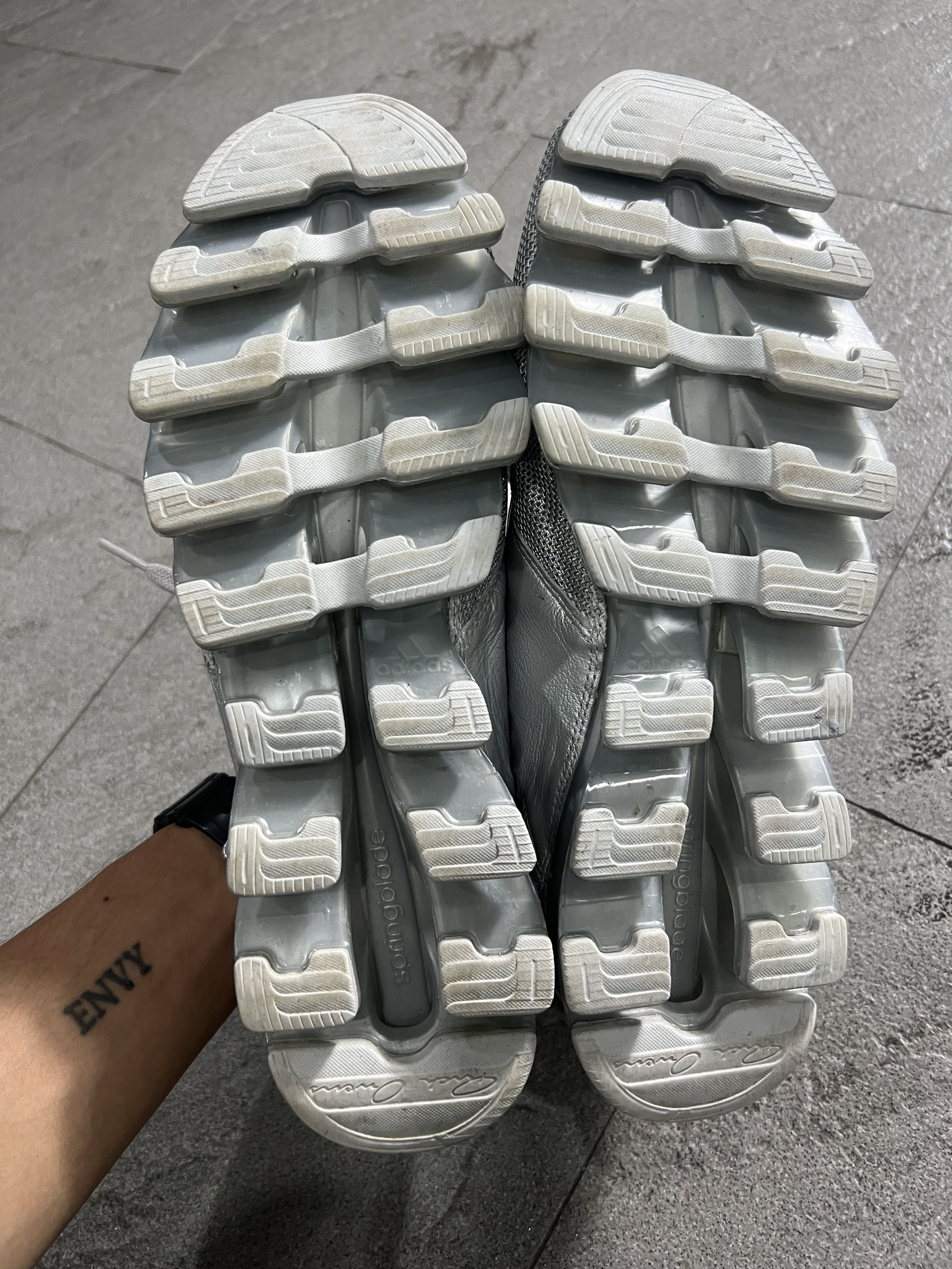 Adidas × Rick Owens Adidas x Rick Owens Springblade Low Grey US8 EU41.5 Size US 8 / EU 41 - 4 Thumbnail