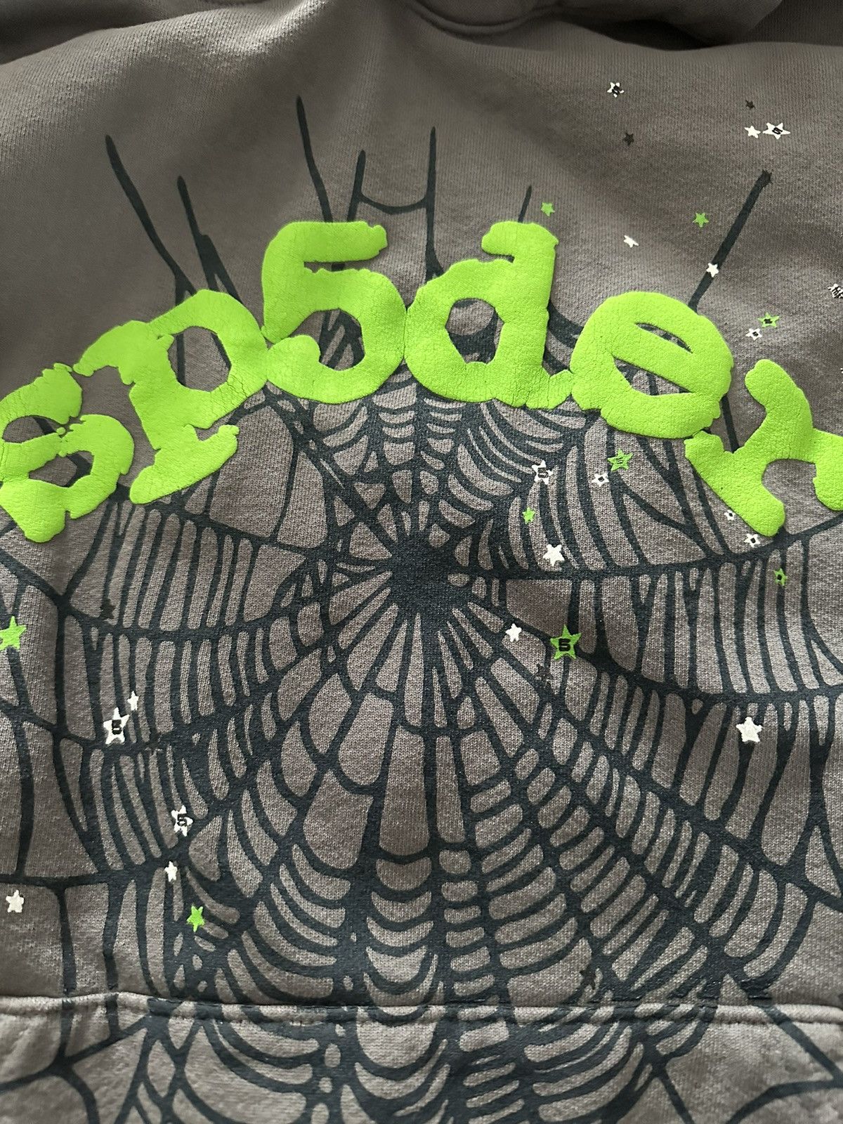 Spider Sp5der WAIT WEB HOODIE “Slate Grey” | Grailed