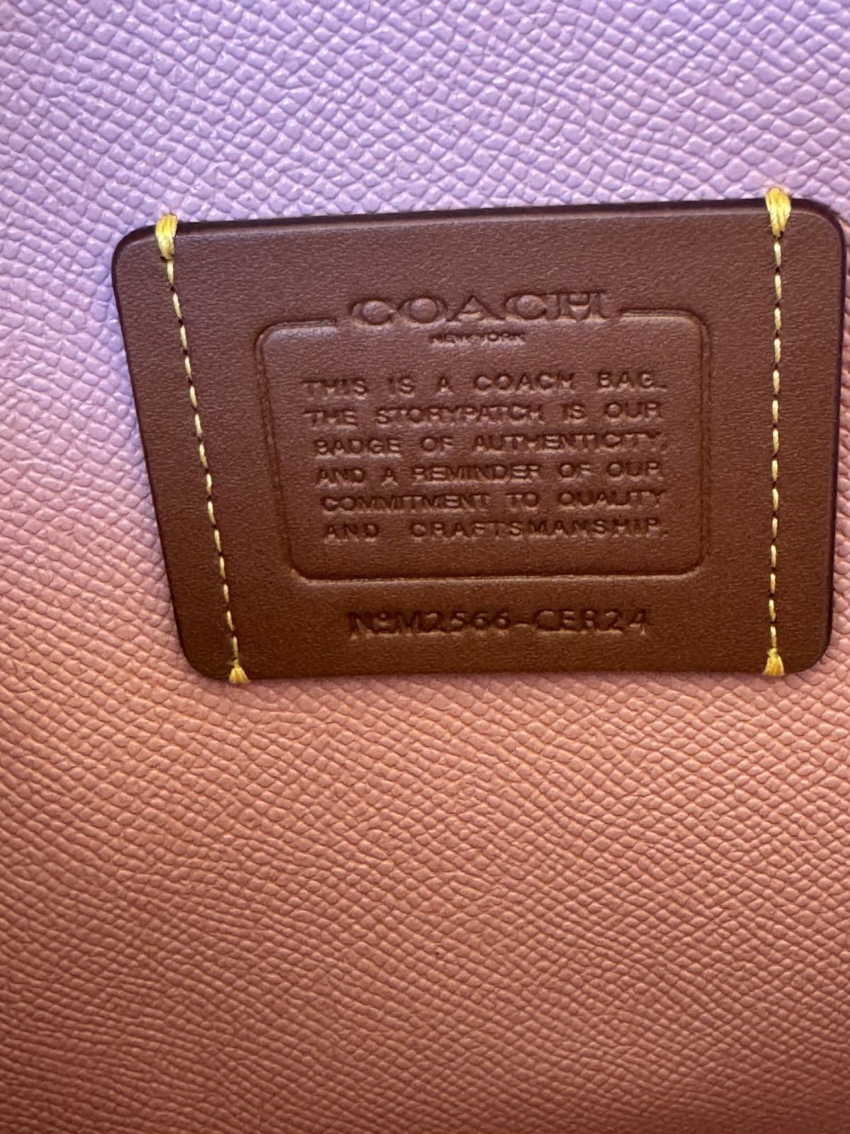 Coach NWT Coach Mollie Tote Bag 25 Signature Canvas With Charms Size ONE SIZE - 12 Thumbnail