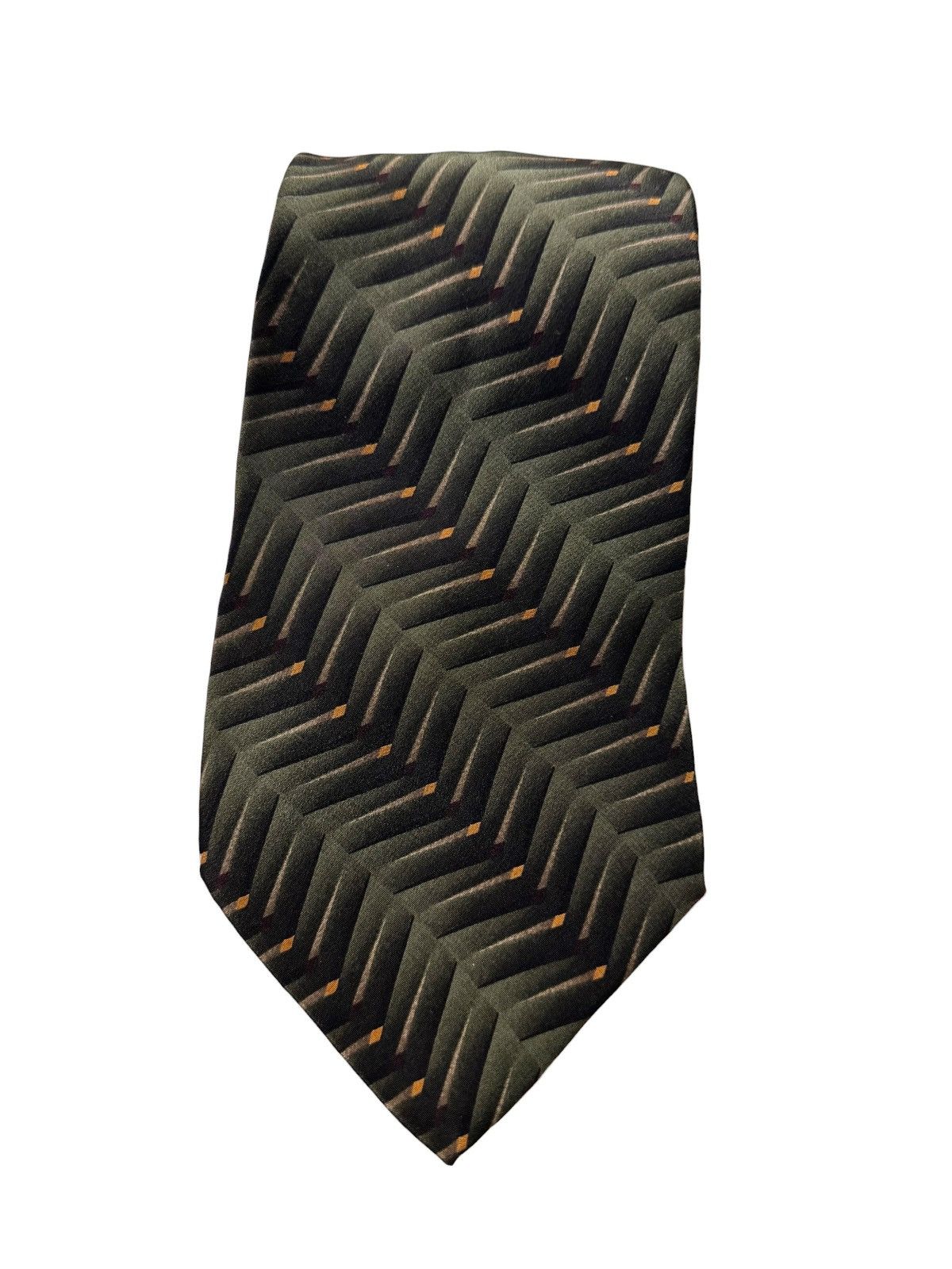Bill Blass Bill Blass Black Label Y2K 100% Silk Leaf Printed Neck Tie Size ONE SIZE - 1 Thumbnail