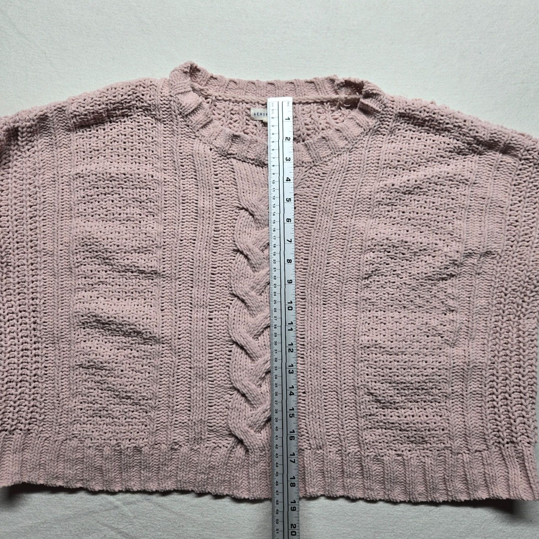 Aeropostale VINTAGE Aeropostale Women’s Sweater Cardigan Long Sleeve Pink XL Casual Knit Size XL / US 12-14 / IT 48-50 - 5 Thumbnail
