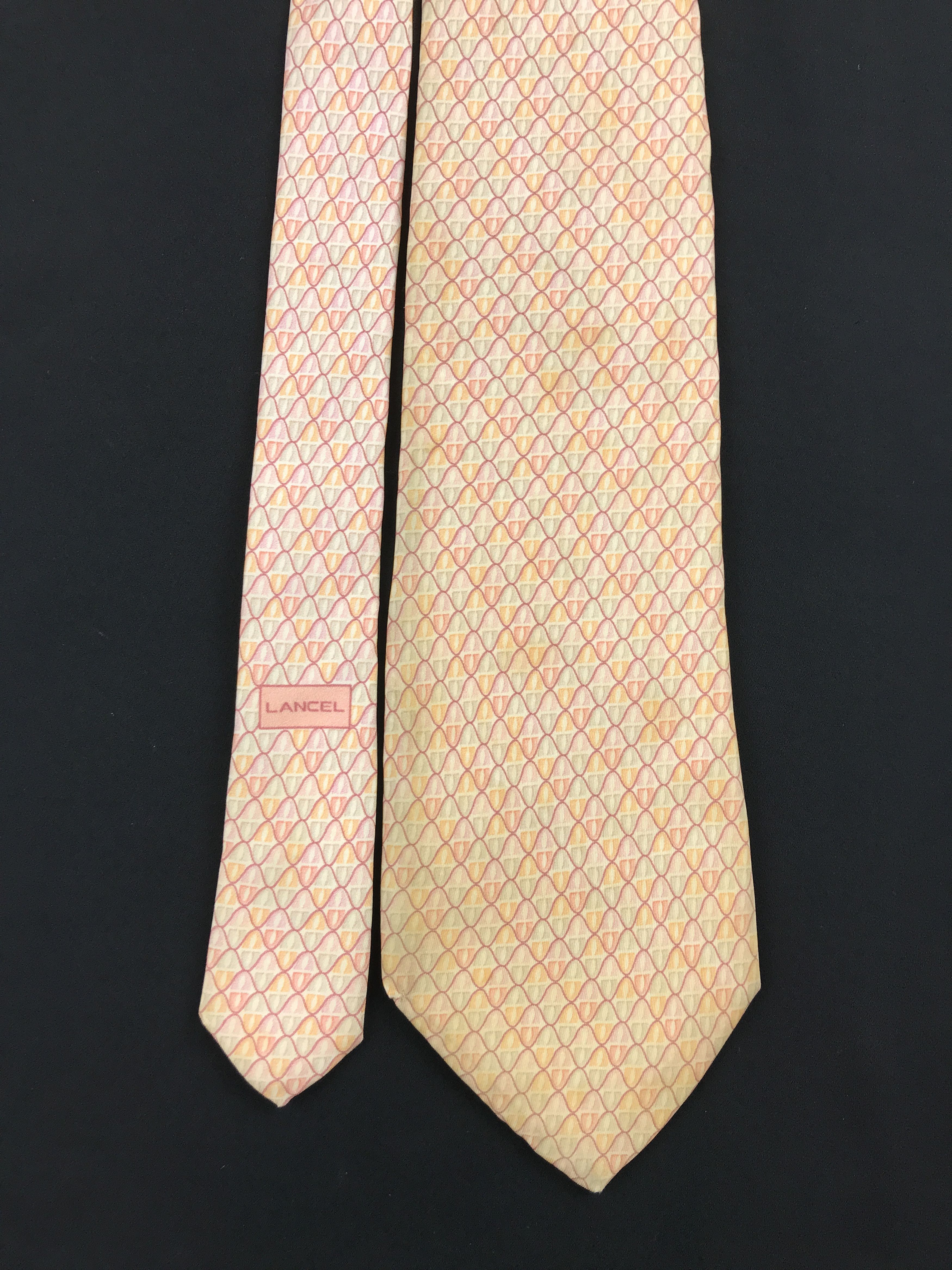 Designer × Lancel × Vintage Vintage Lancel Silk Necktie Size ONE SIZE - 3 Thumbnail
