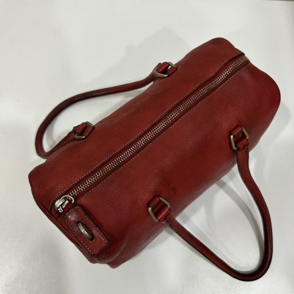 Prada PRADA VITELLO DAINO LEATHER BAULETTO MINI BOSTON BAG Size ONE SIZE - 8 Thumbnail