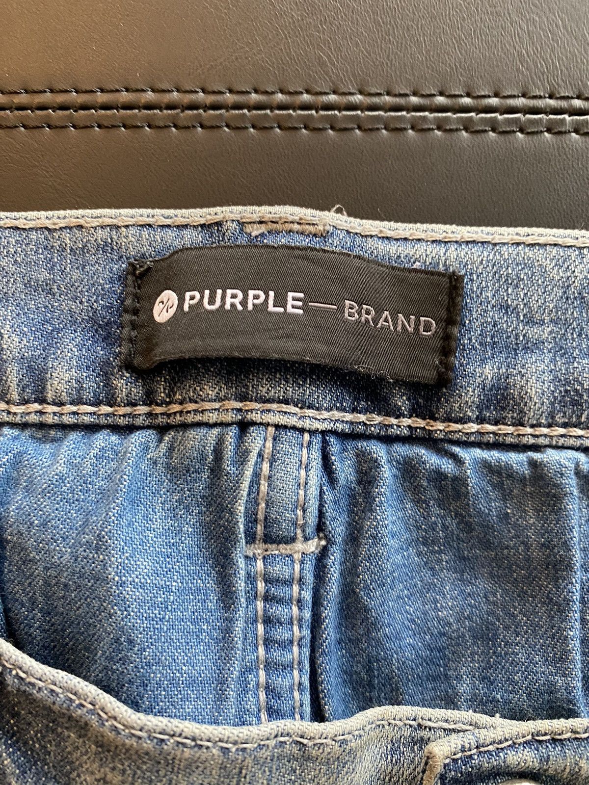 Purple Brand Purple Brand Light Wash Stitched Denim Blue Size US 38 / EU 54 - 3 Thumbnail