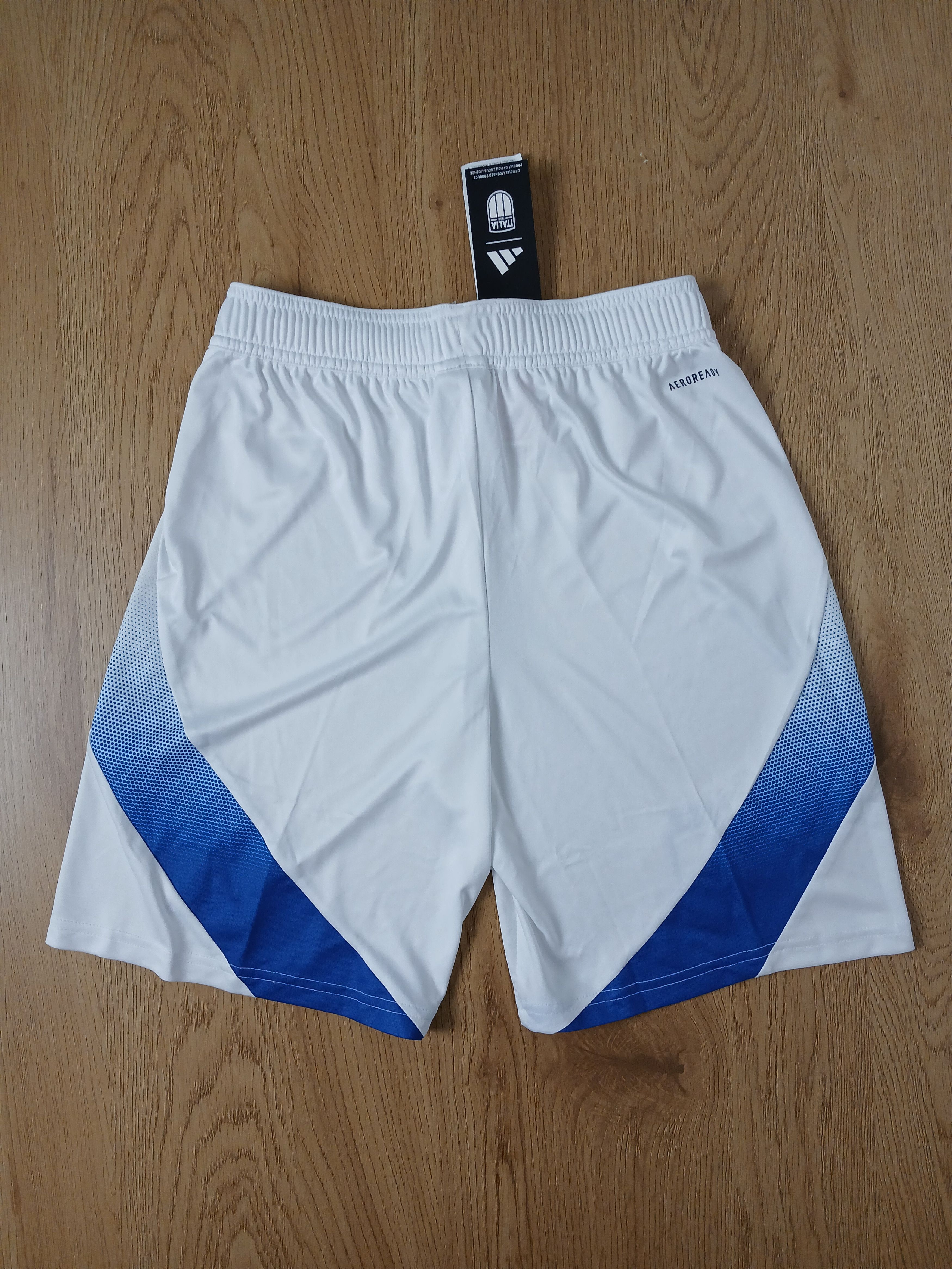 Adidas New KIDS Italy National Team Football Shorts Size US 26 / EU 42 - 2 Thumbnail