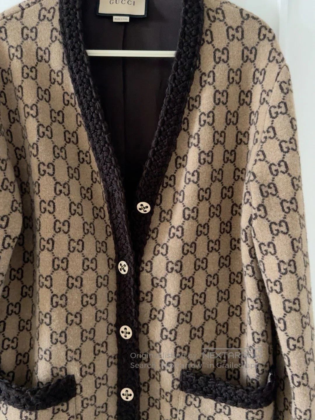 Gucci Gucci Wool GG Knit Cardigan. Size XS / US 0-2 / IT 36-38 - 2 Thumbnail