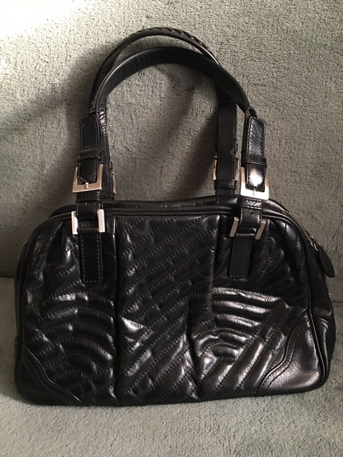 Kenzo KENZO Leather Black Metal Logo Handbag Shoulder Bag Size ONE SIZE - 2 Thumbnail